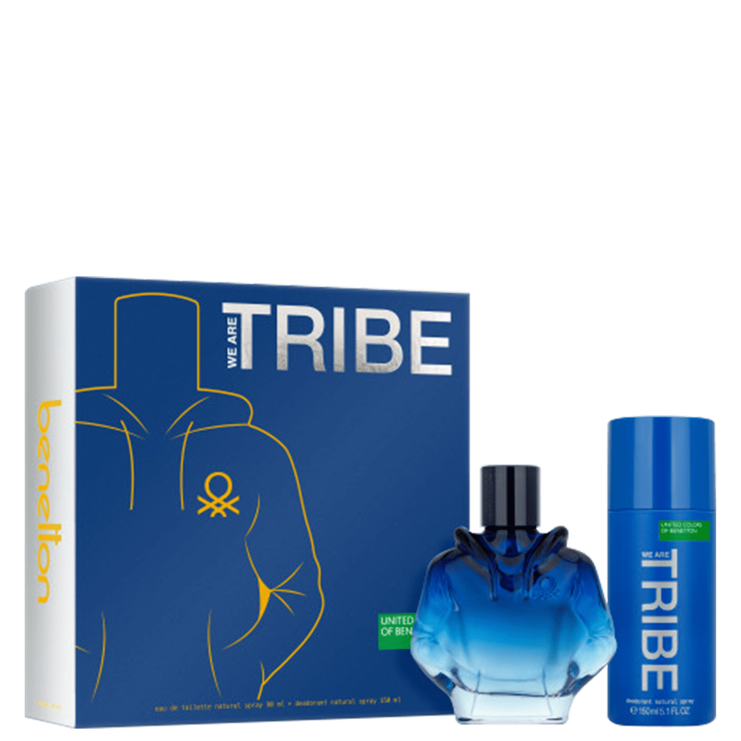 Conjunto We Are Tribe Benetton - Eau de Toilette 90ml + Desodorante 150ml