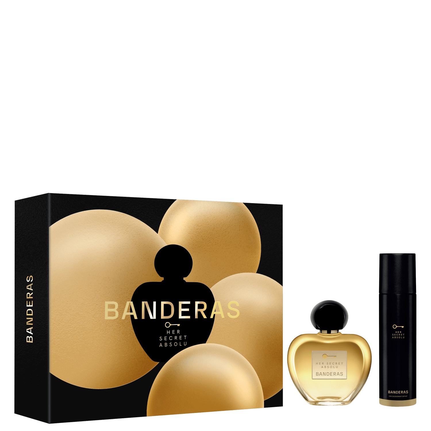 Conjunto Her Secret Absolu Banderas Feminino - Eau de Parfum 80ml + Desodorante 150ml