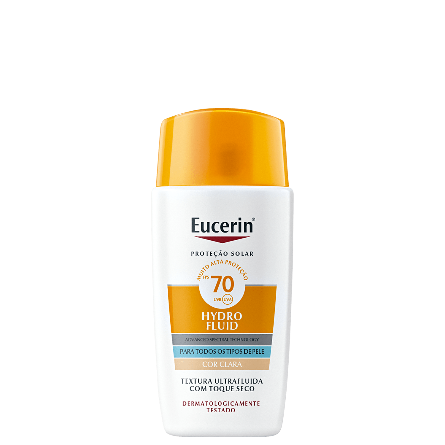 Eucerin Sun Hydro Fluid FPS70 Cor Clara - Protetor Solar Facial 50ml