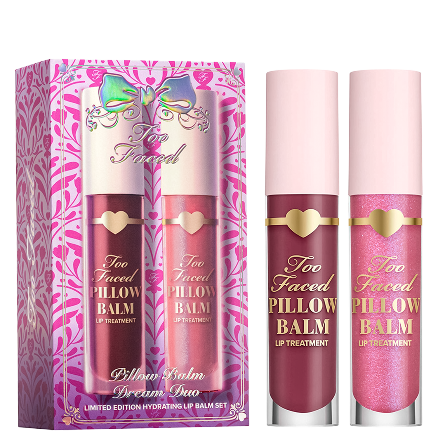 Kit Too Faced Holiday Pillow Balm Dream Duo (2 Produtos)