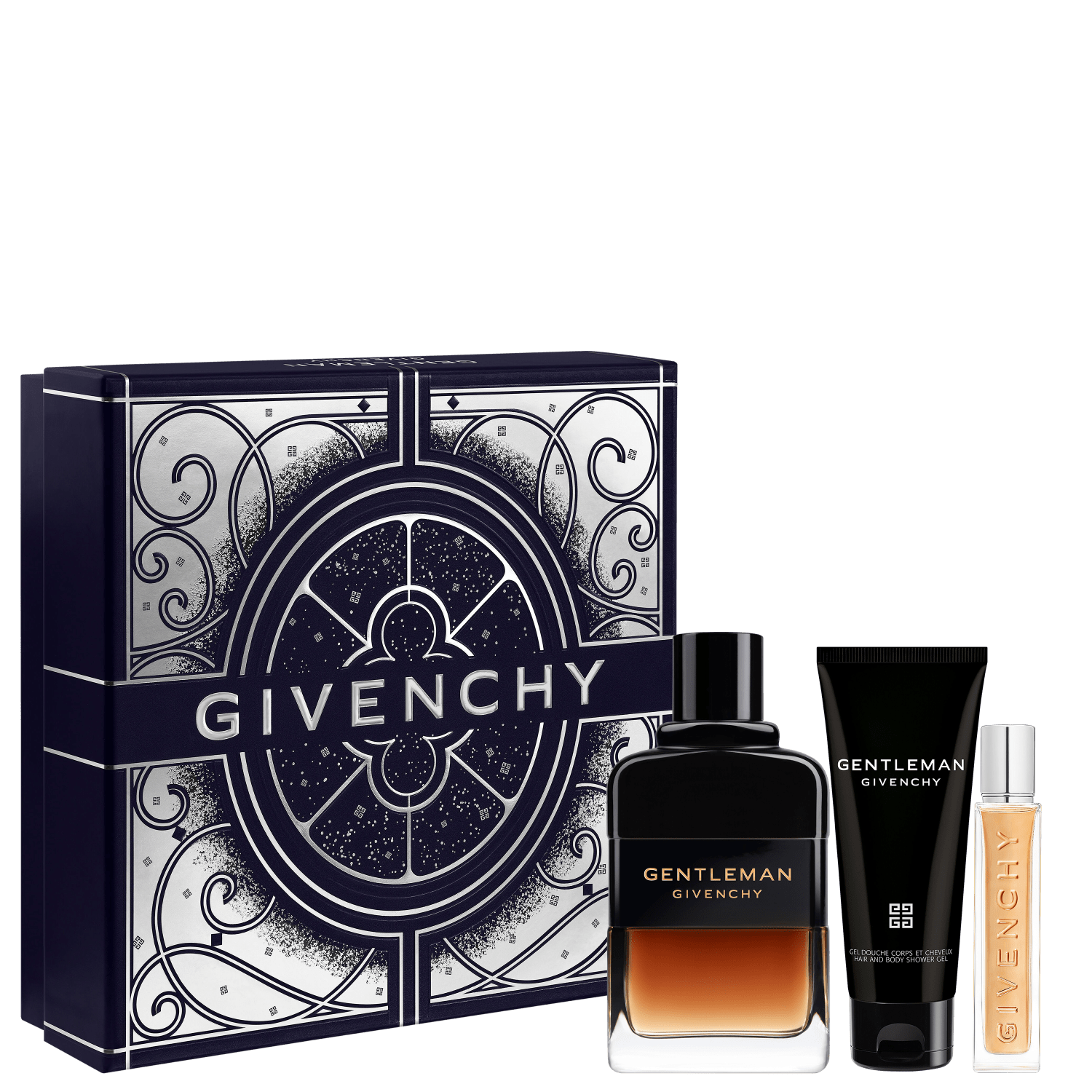 Conjunto Gentleman Reserve Privée Givenchy Masculino Eau de Parfum 100ml + Gel de Banho 75ml + Travel Size 12,5ml