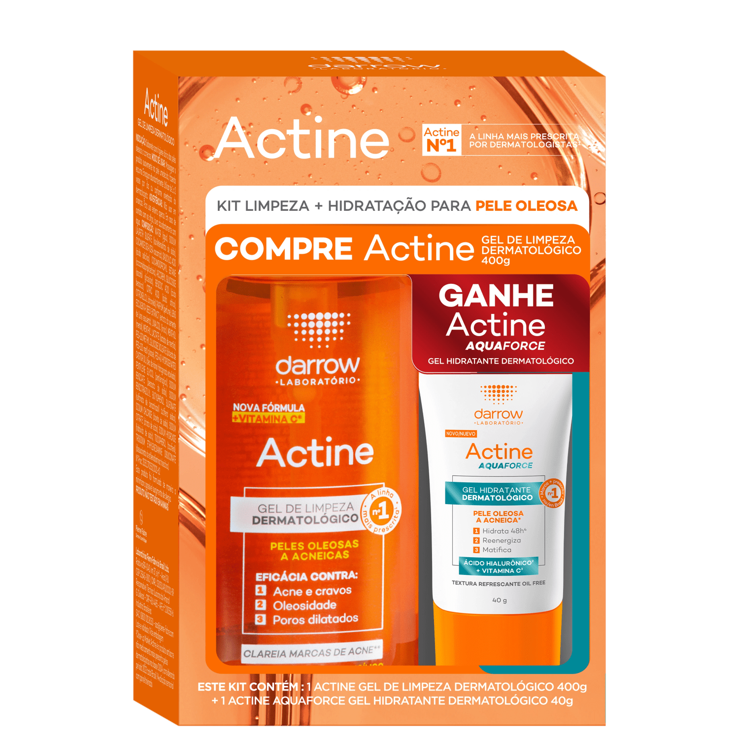 Kit Darrow Actine Gel + Actine Aquaforce (2 Produtos)