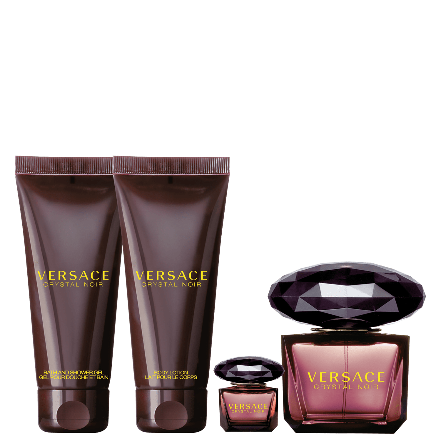 Conjunto Crystal Noir Versace EDP Feminino (4 Produtos)