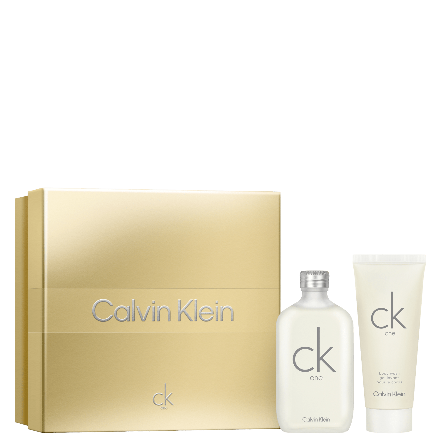Conjunto One Calvin Klein Unissex - Eau de Toilette 100ml + Shower Gel 100ml