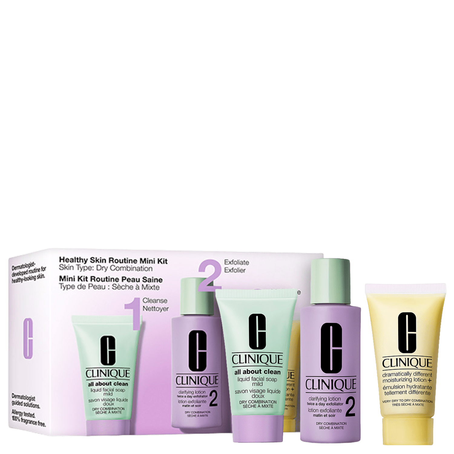 Kit Clinique Skincare Rotina 3 Passos Pele Mista a Oleosa (3 Produtos)