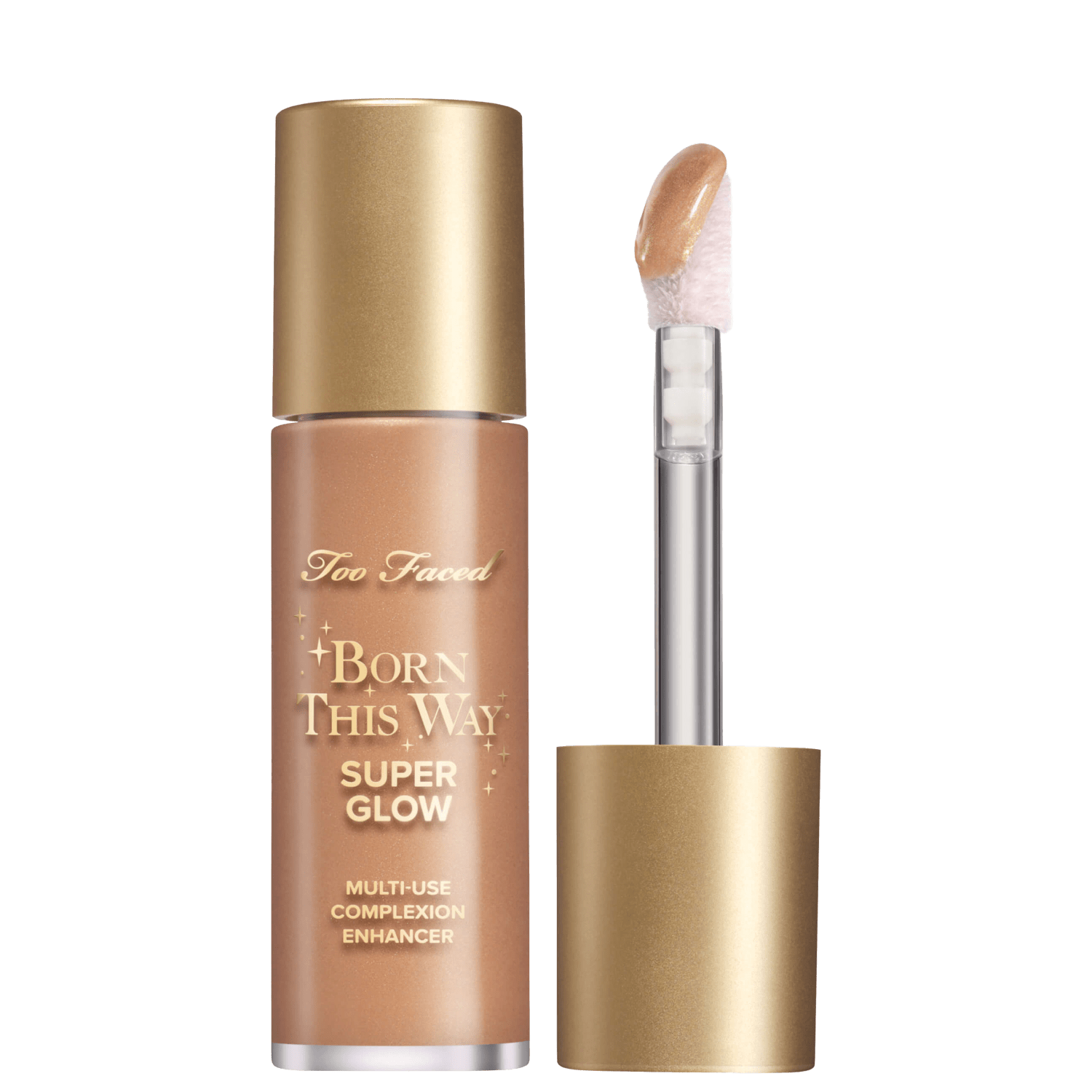 Too Faced Born This Way Super Glow Golden Mocha - Iluminador Líquido Multifuncional 30ml