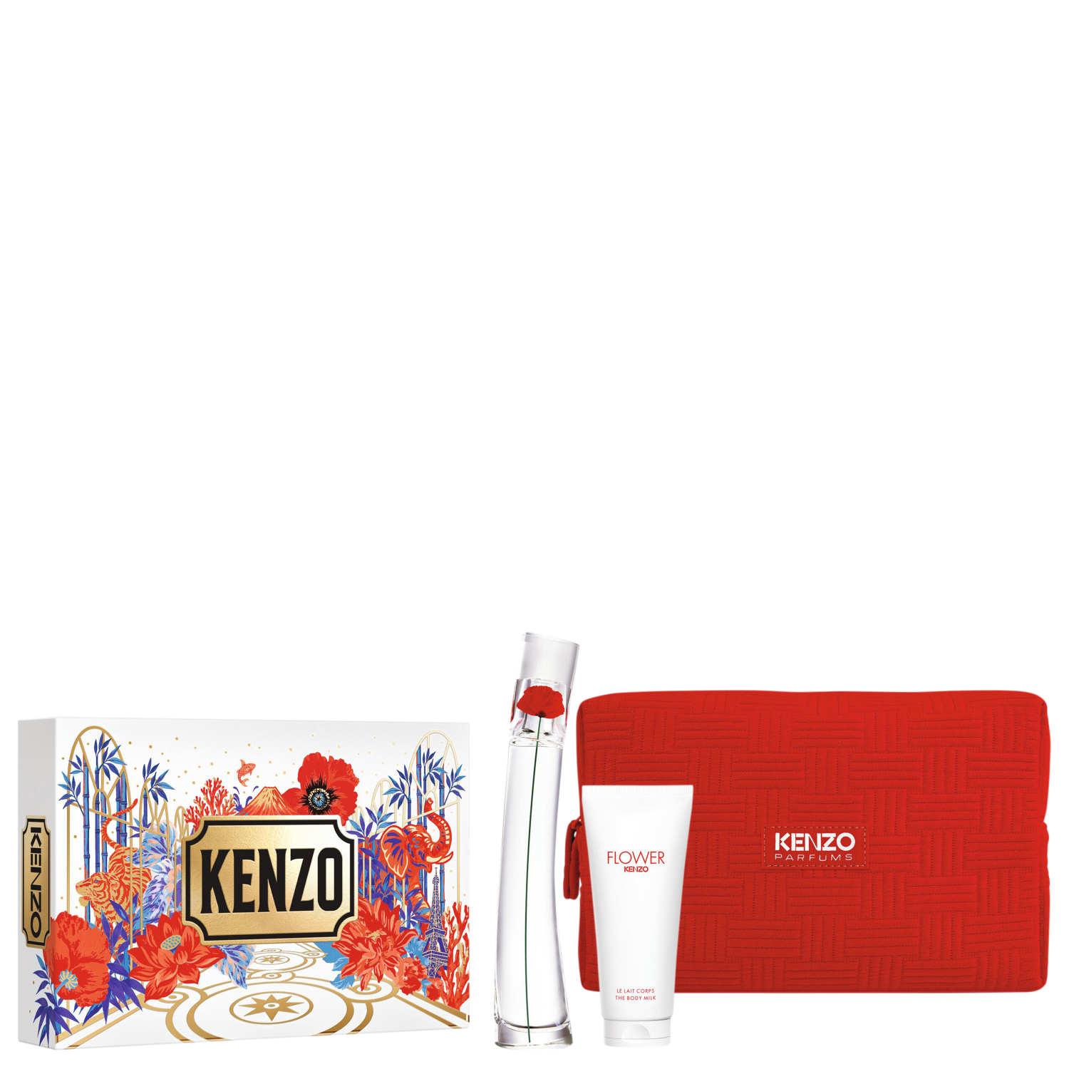 Conjunto Flower By Kenzo Feminino - Eau de Parfum 50ml + Loção Corporal 75ml + Nécessaire