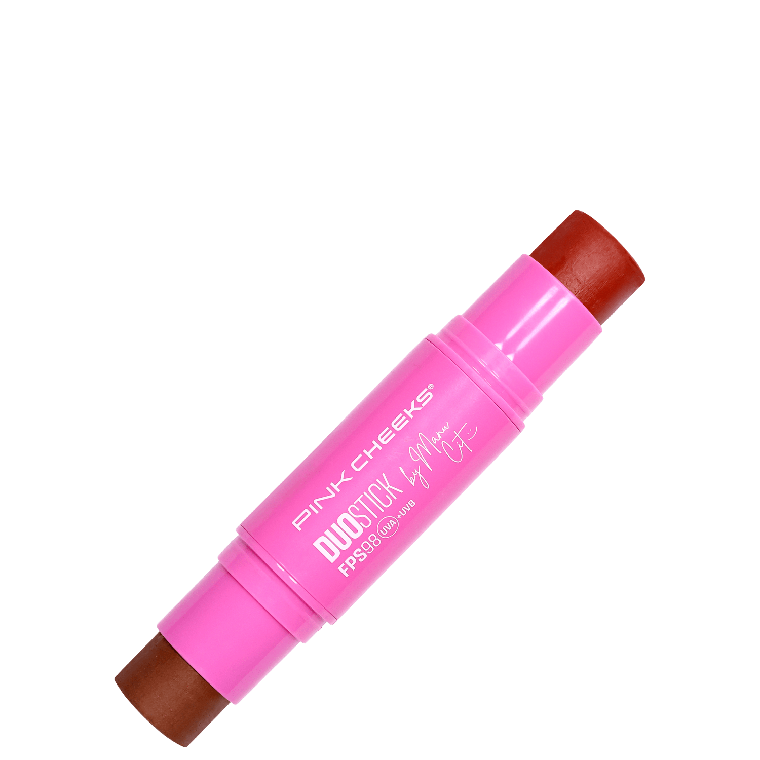 Pink Cheeks by Manu Cit Duo Stick Heat e Trópico FPS 98 FPUVA 46 - Blush e Bronzer 2x6g