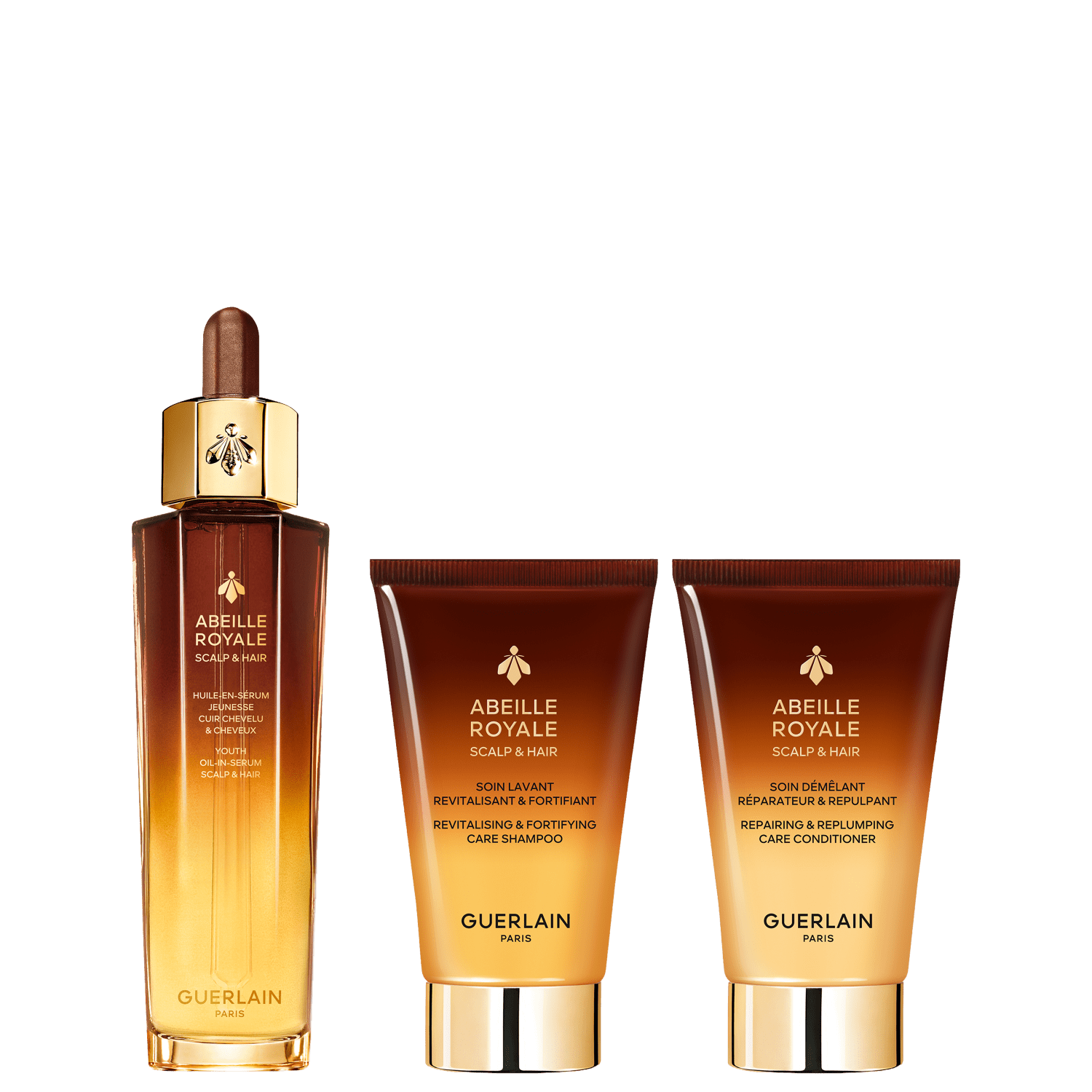 Kit Guerlain Abeille Royale Scalp & Hair Care (3 Produtos)