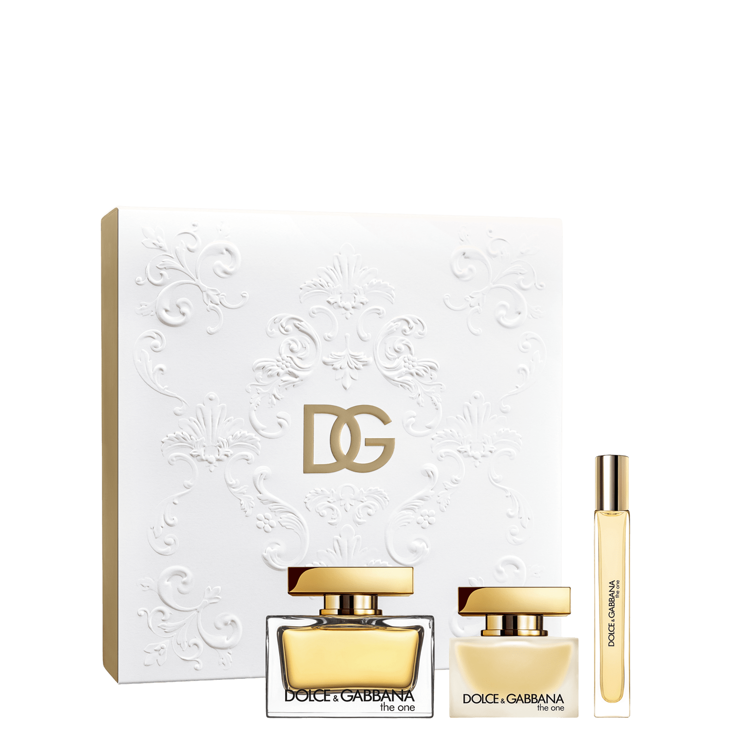 Conjunto The One Dolce & Gabbana Feminino - Eau de Parfum 75ml + Hair Mist 30ml + Eau de Parfum 10ml