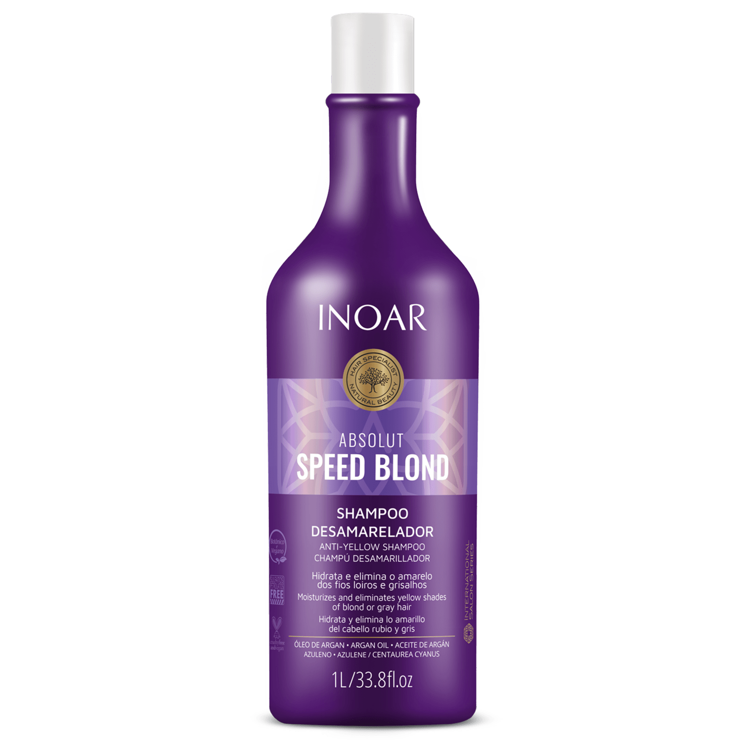 Inoar Absolut Speed Blond - Shampoo Desamarelador 1000ml