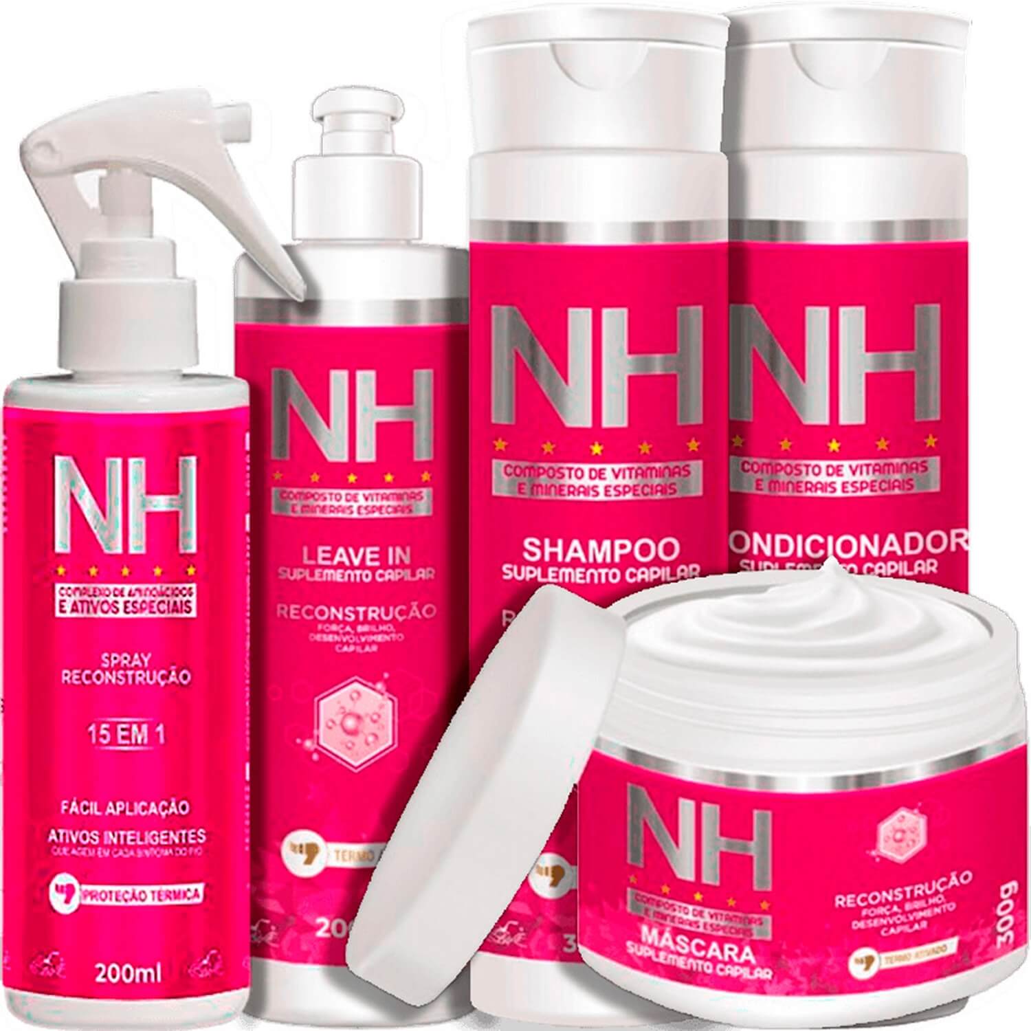 Belkit NH New Hair - Kit Reconstrução Capilar Completo (5 Produtos)