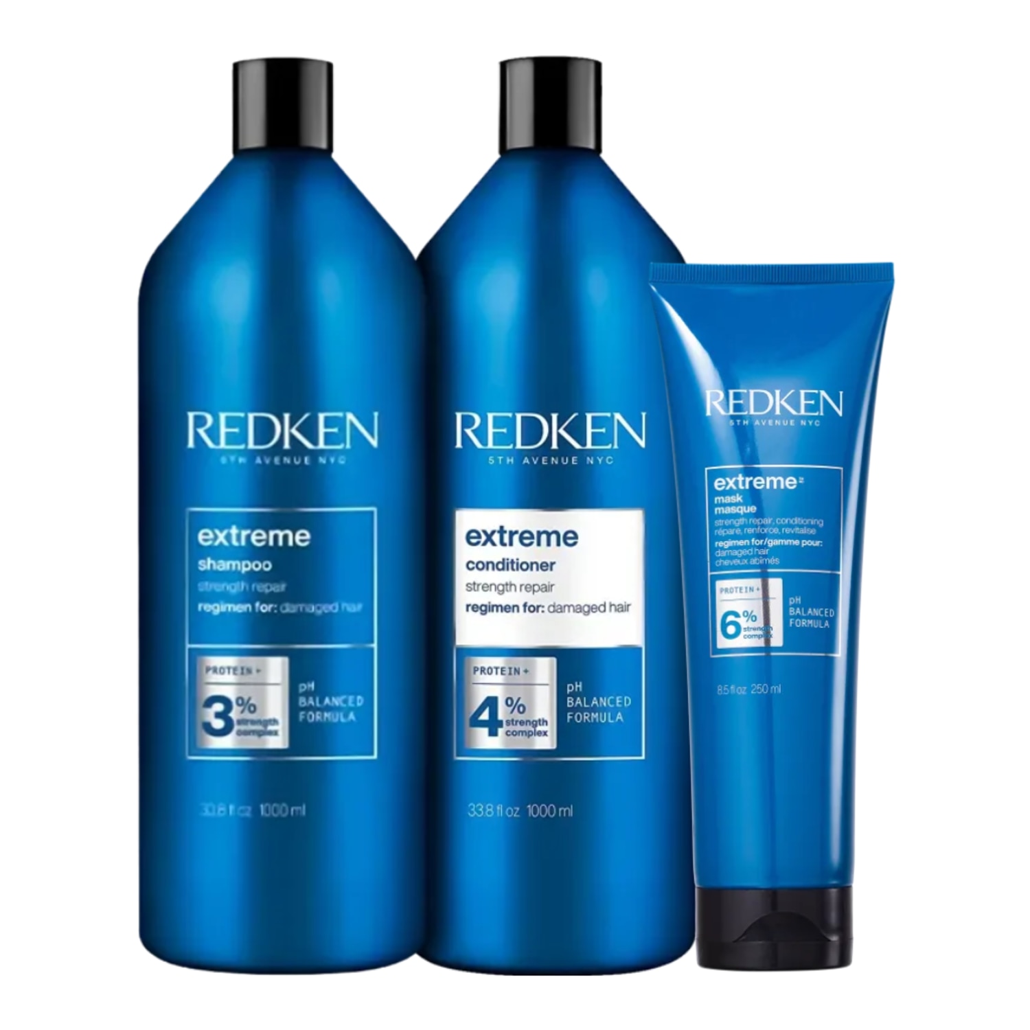 KIT REDKEN EXTREME SH 1L + COND 1L + MASCARA 250GR