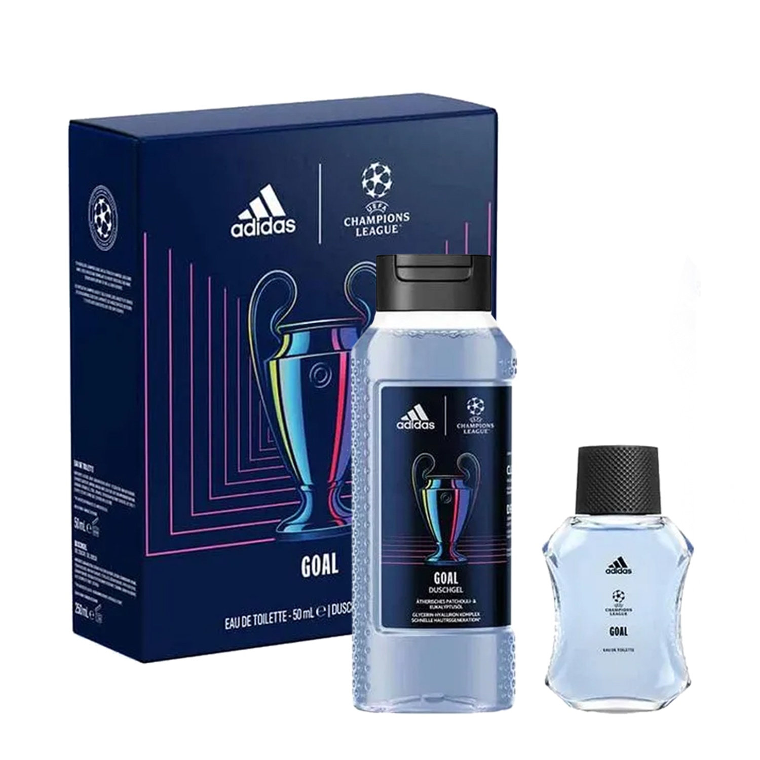 Kit Adidas UEFA Goal Masculino Eau de Toilette 50ml + Shower Gel 250ml
