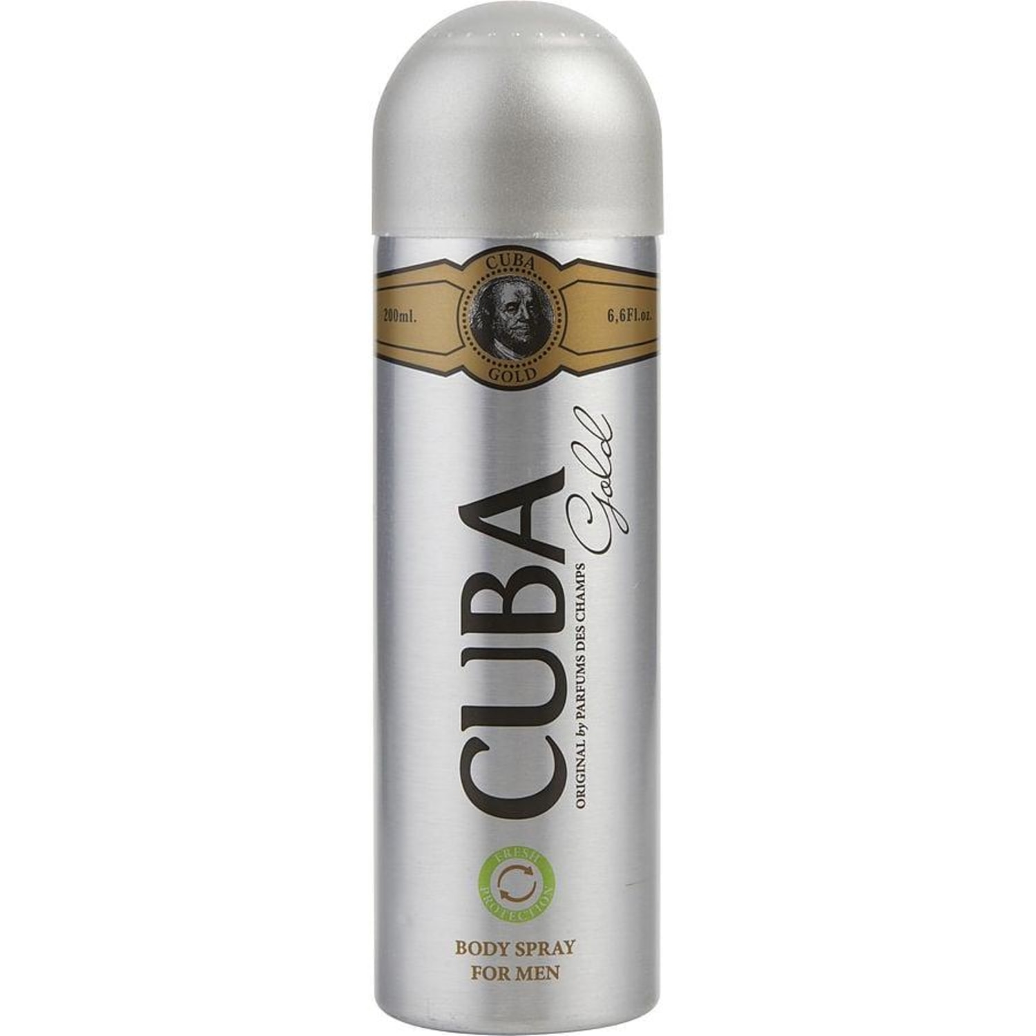 Água De Cheiro Masculina Cuba Gold Spray Corporal 195 Ml