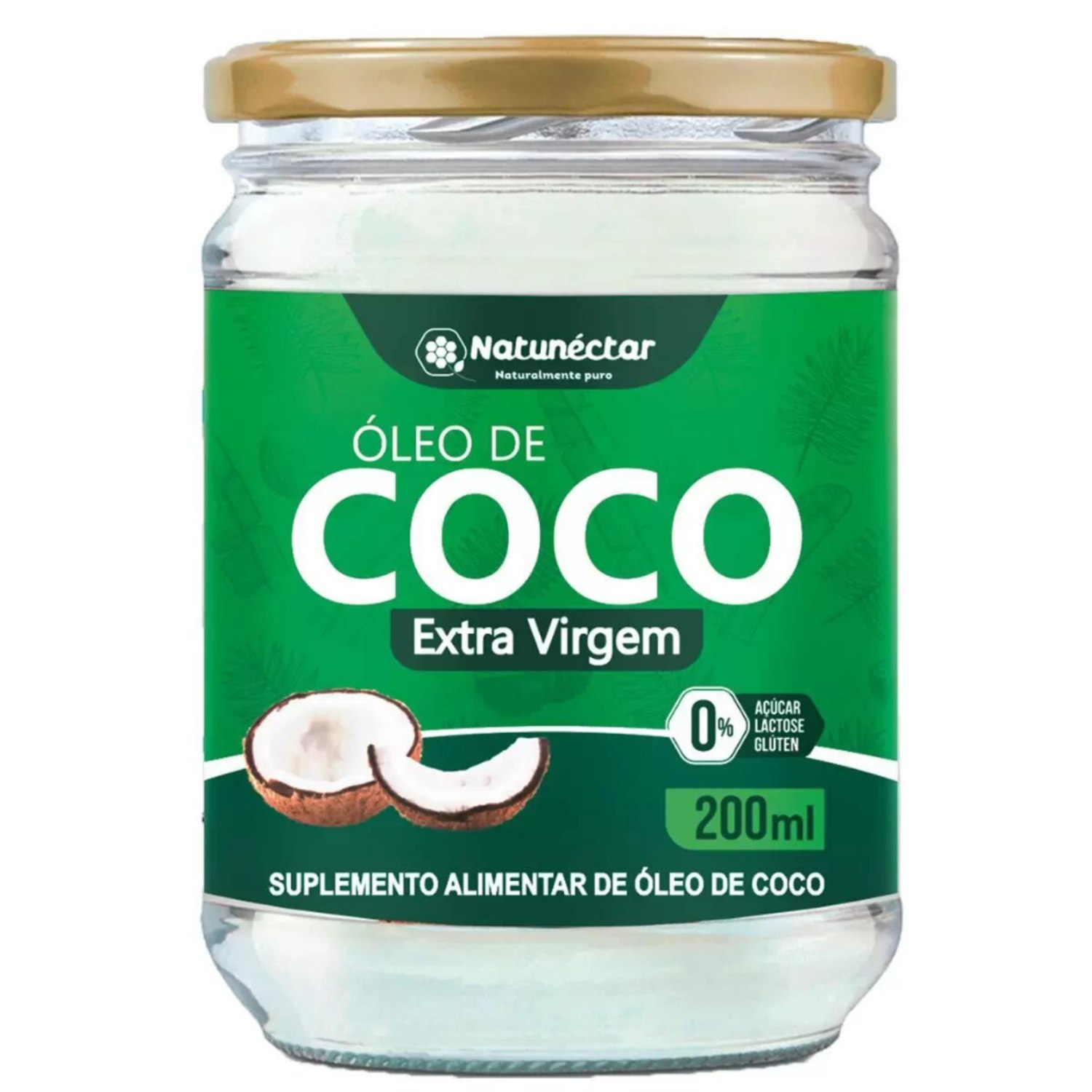 Óleo De Coco Extra Virgem 200ml - Natunectar