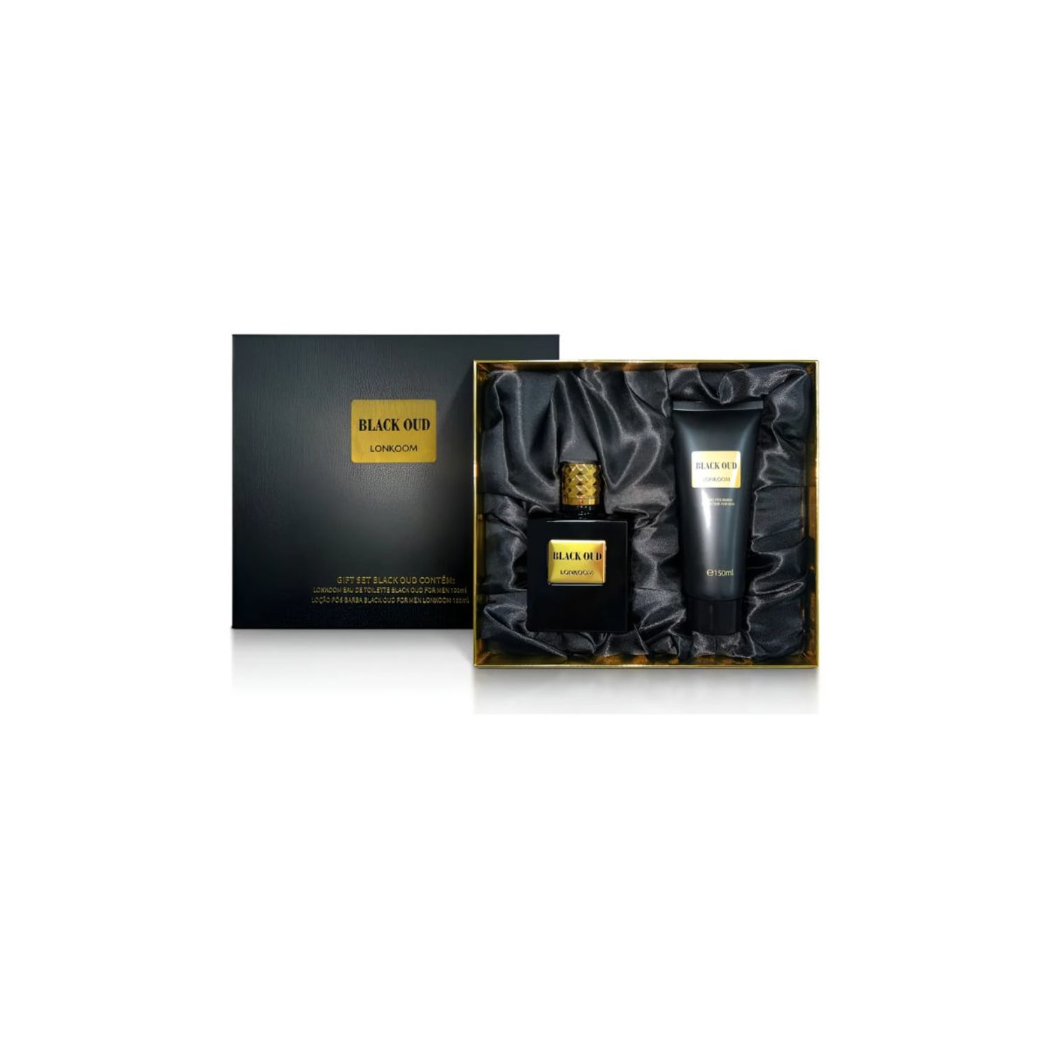 COFFRET BLACK OUD 100ML EDT+LOÇÃO PÓS BARBA 150ML - LONKOOM