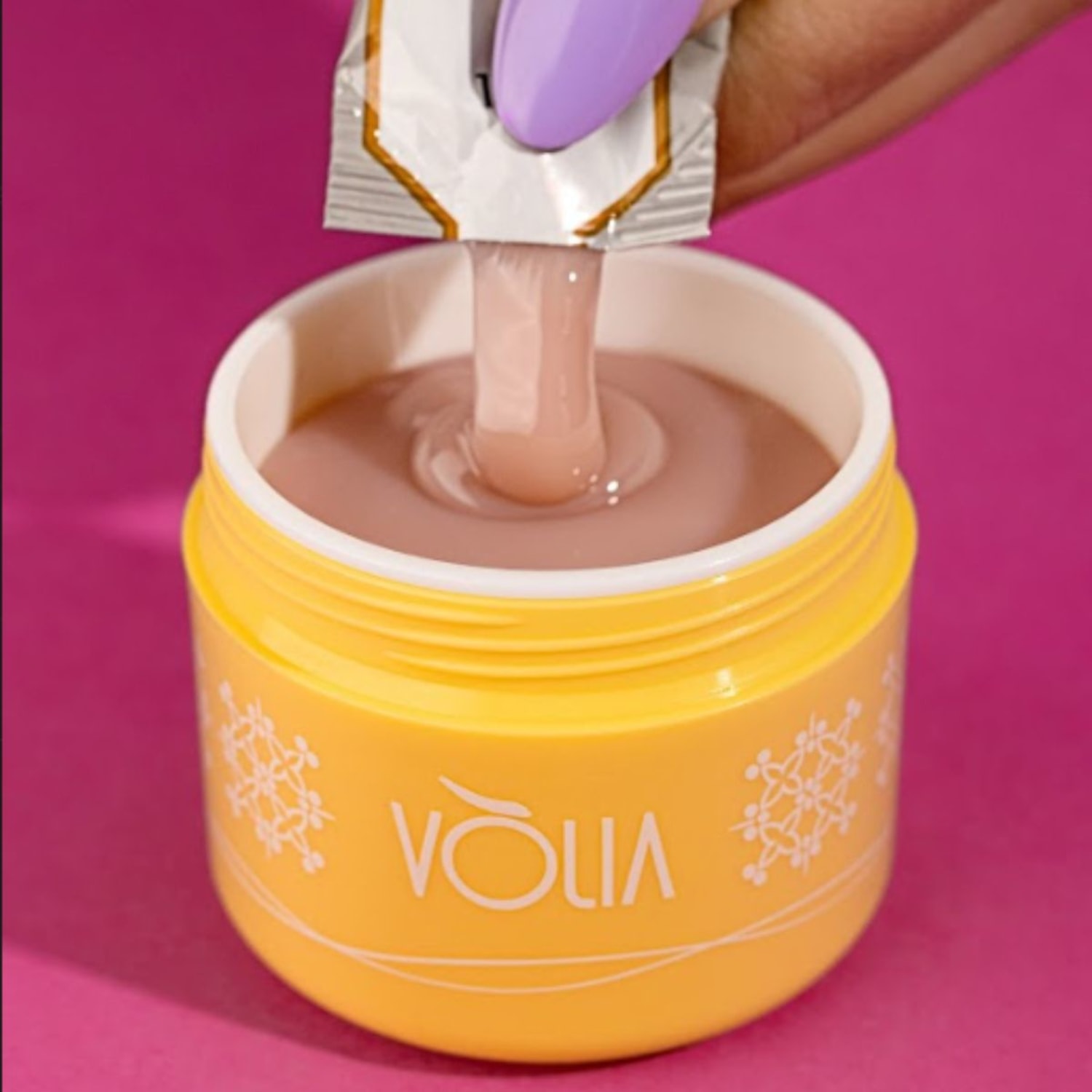 Kit Gel Base Volia Refil + Gel Classic Nude Refil + 2 Potes Volia