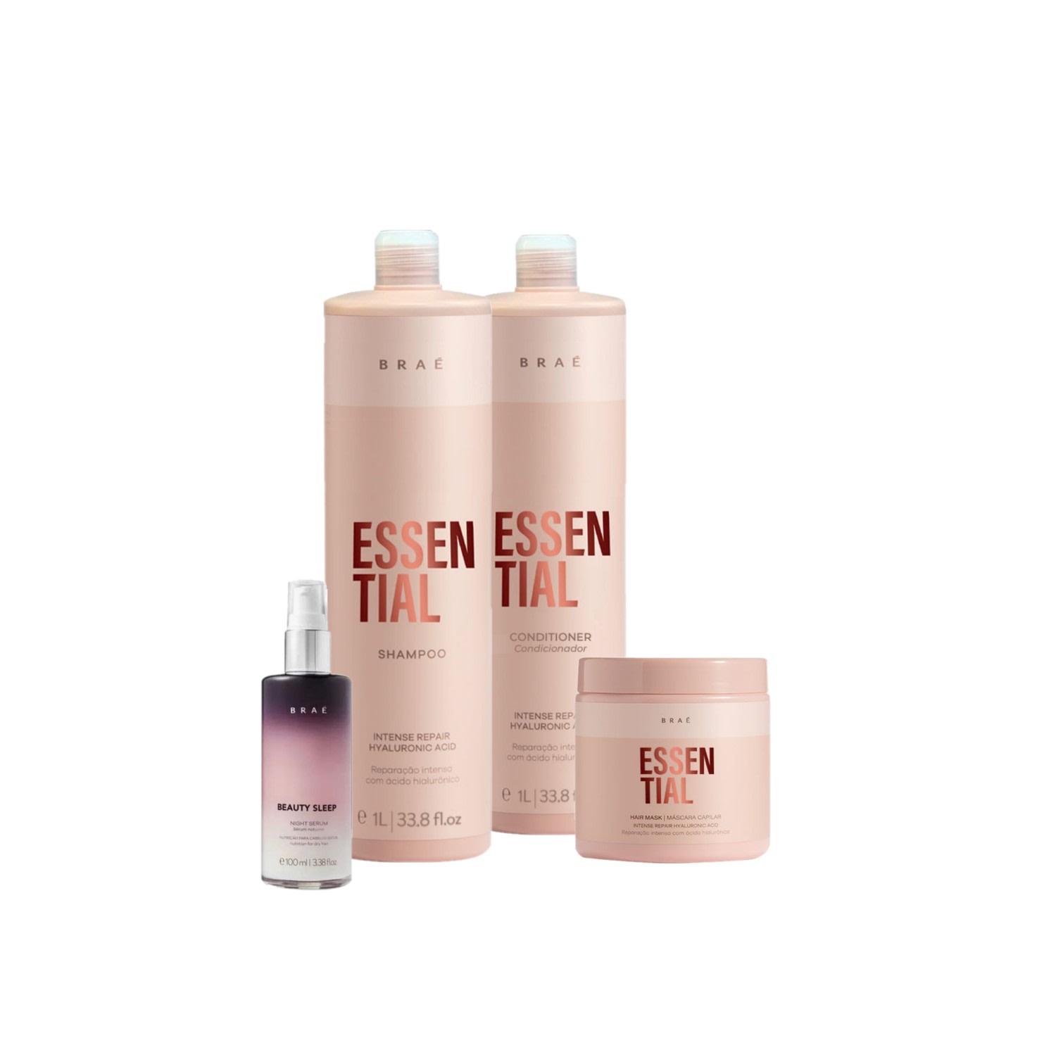 Kit Braé Essential Beauty Sleep Salon Care (4 Produtos)