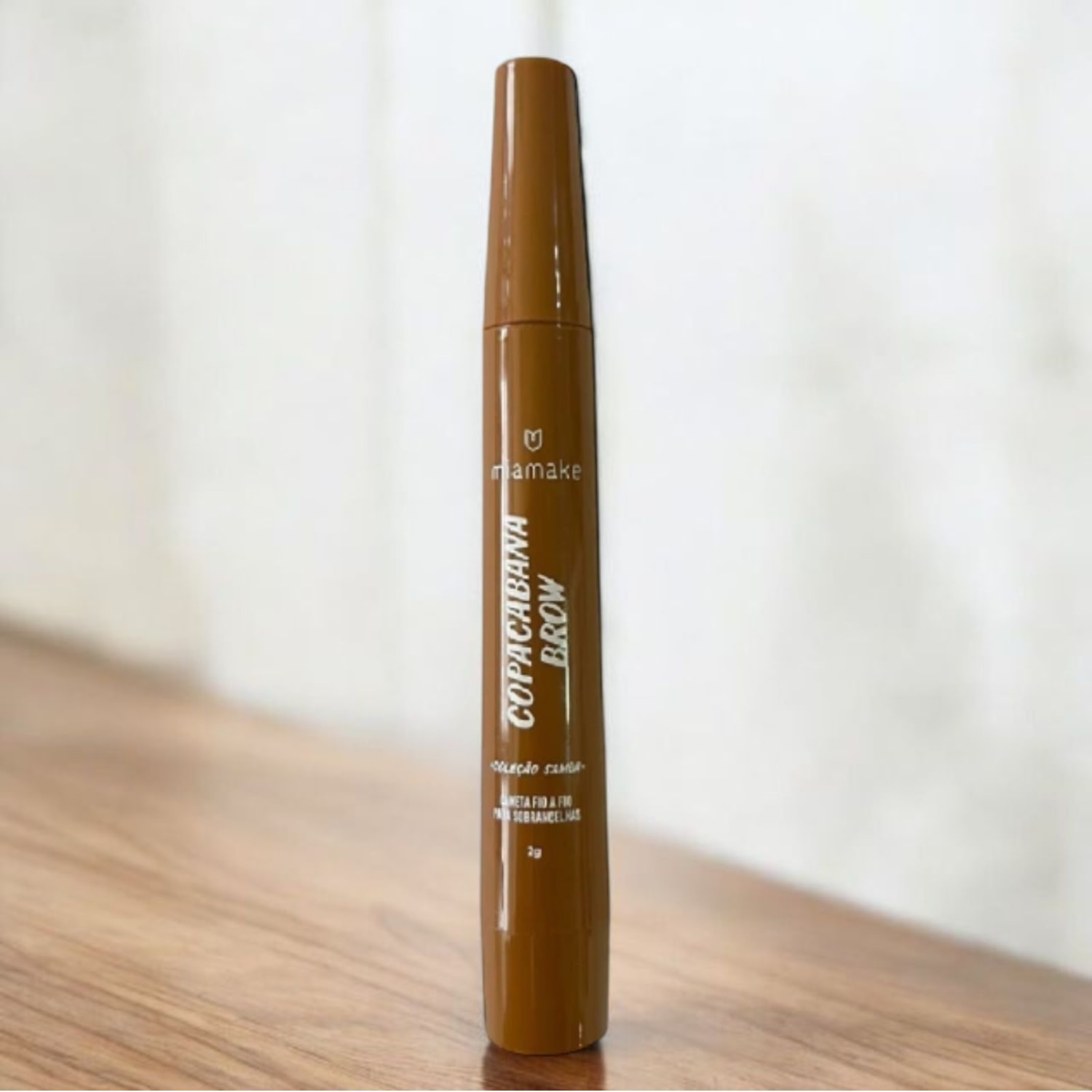 Caneta de Sobrancelha Fio a Fio Brow Copacabana Mia Make - Marrom Claro
