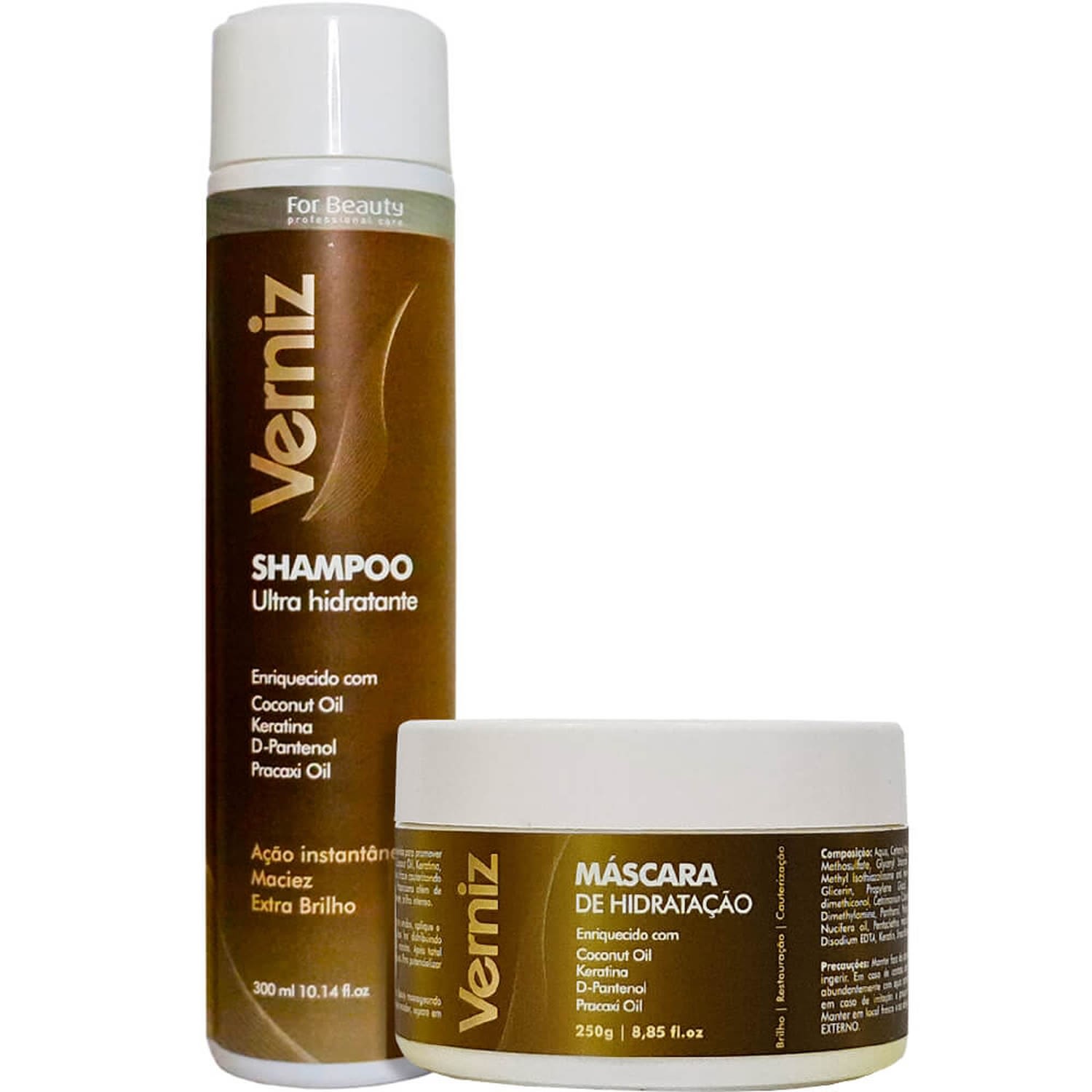 For Beauty Verniz - Kit Home Care Extra Brilho Duo (2 Produtos)