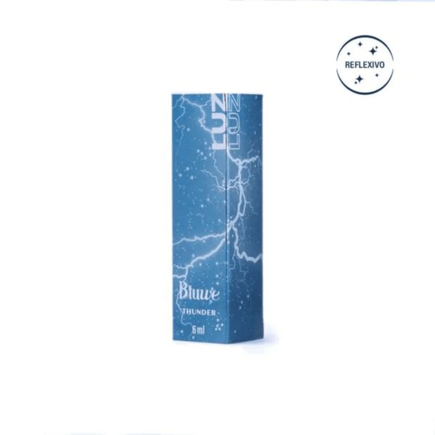 Esmalte em Gel Bluwe azul glitter Thunder Luz 6ml