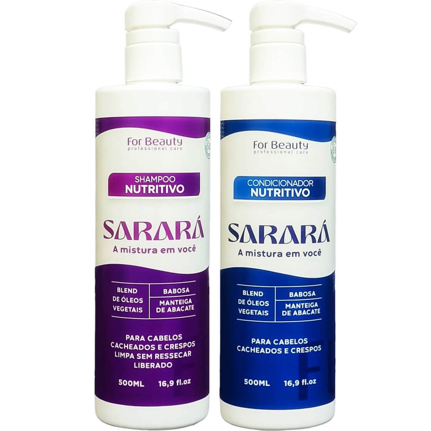 For Beauty Sarará - Kit Nutritivo Cacheados e Crespos Duo (2 Produtos)