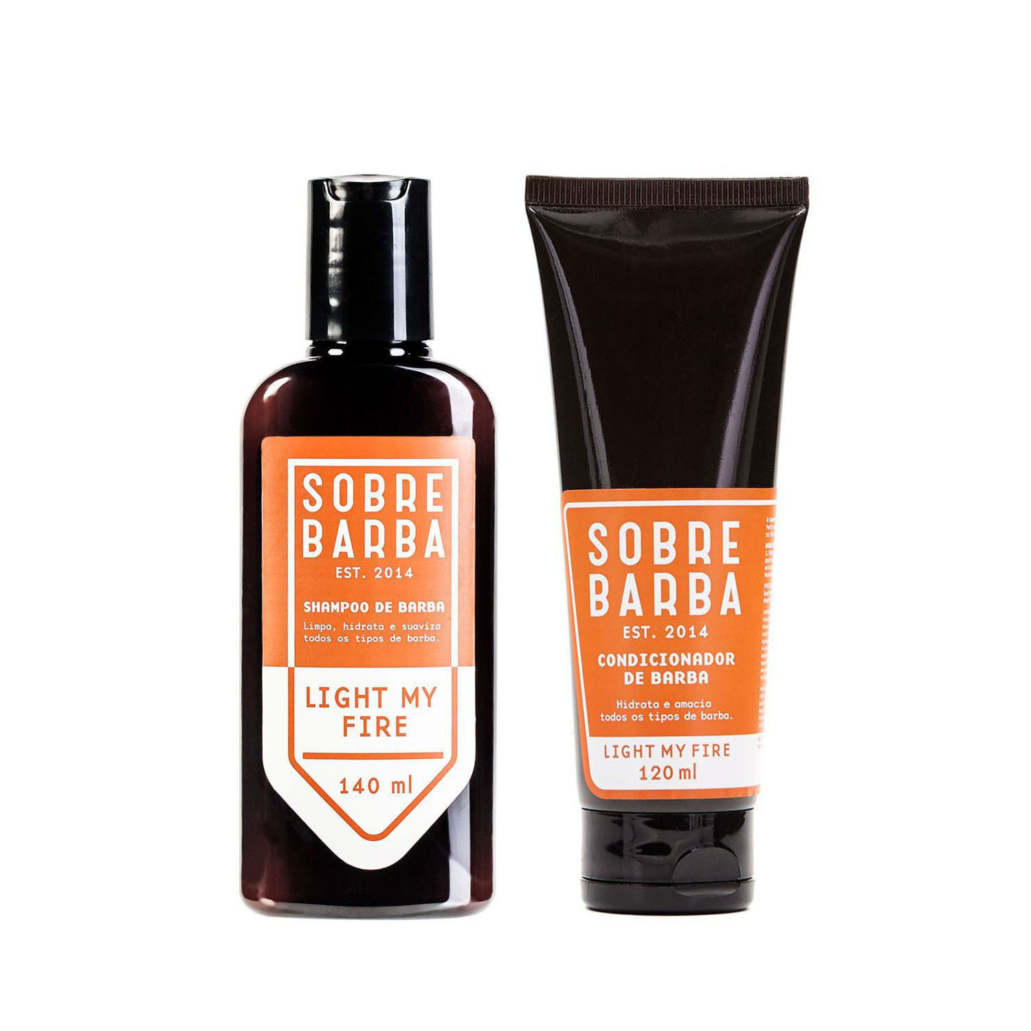 Dupla Sobrebarba - Shampoo e Condicionador de Barba - Light my Fire