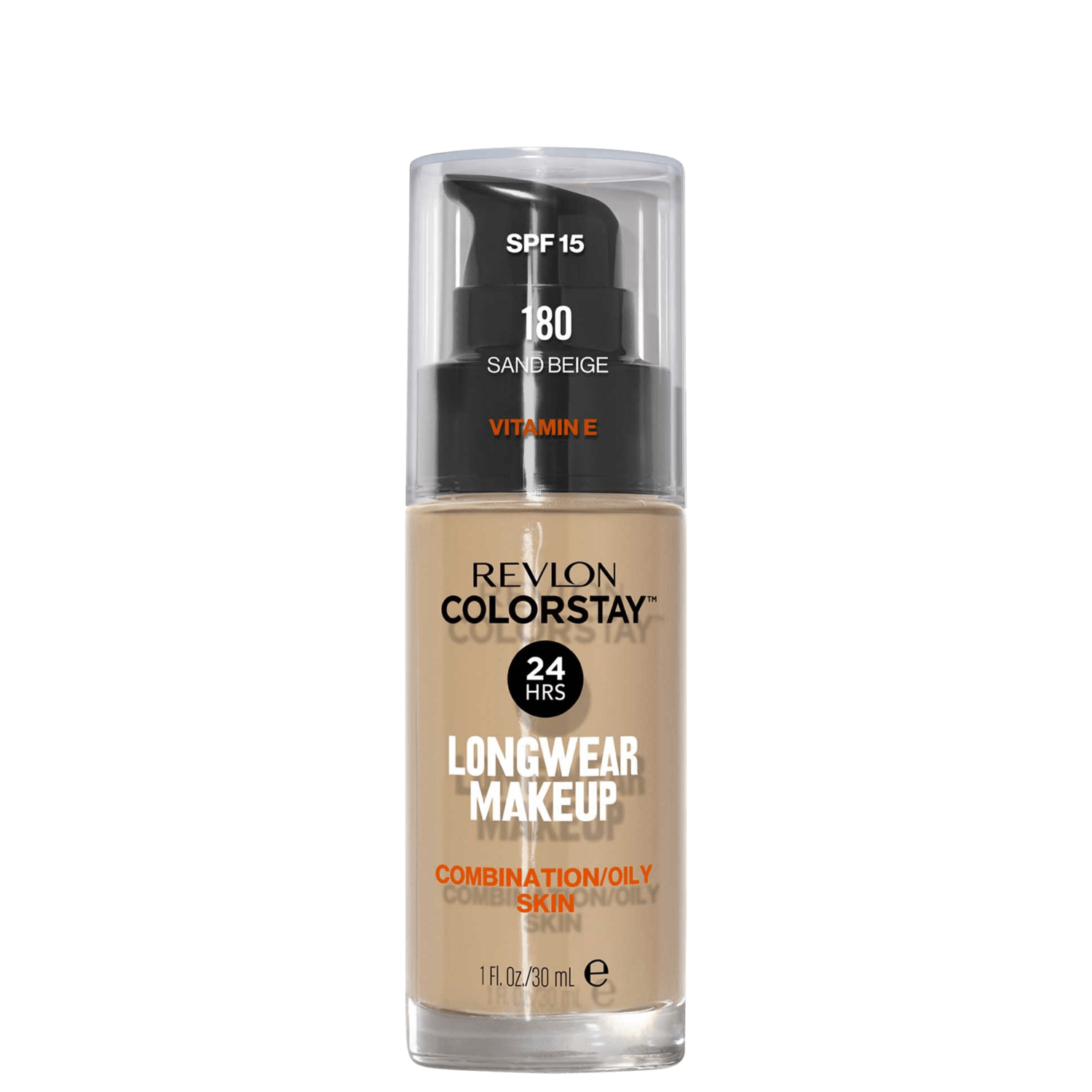 Revlon ColorStay 24 Horas Pele Mista à Oleosa FPS15 180 Sand Beige - Base Líquida 30ml