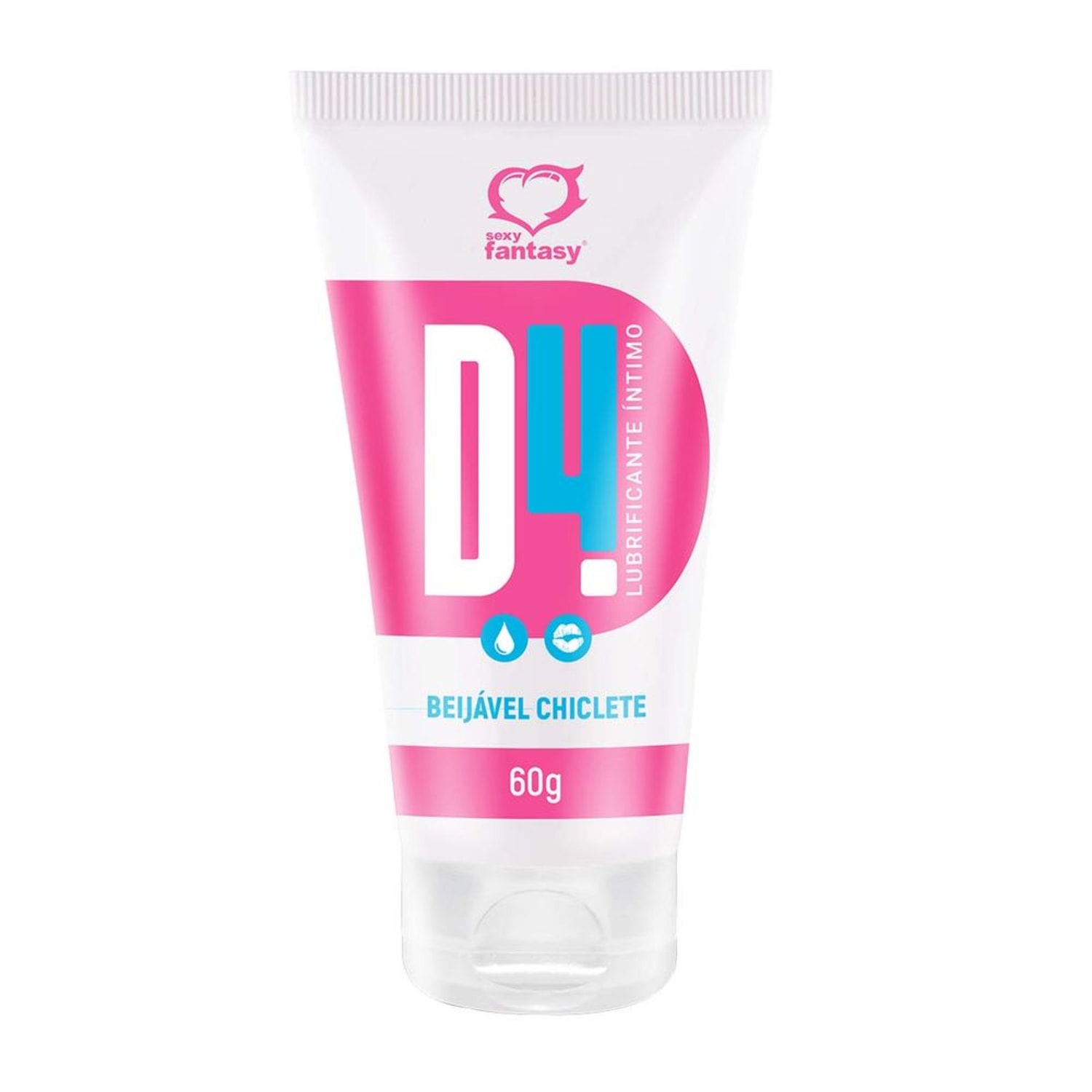 Lubrificante Íntimo Beijável Chiclete D4 Sexy Fantasy 60g