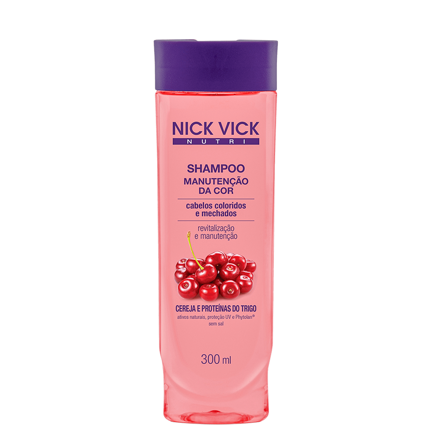 Nick & Vick NUTRI-Hair Manutenção da Cor - Shampoo sem Sal 300ml