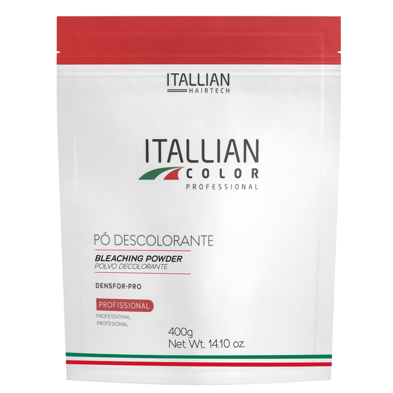 Pó Descolorante Itallian Color Pouch Sachê 400g Pó Branco