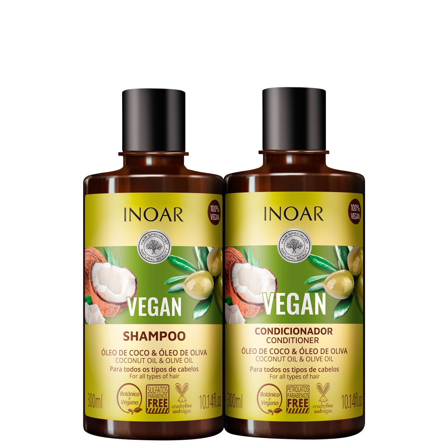 Kit Inoar Vegan Cuidado Diário (2 Produtos)