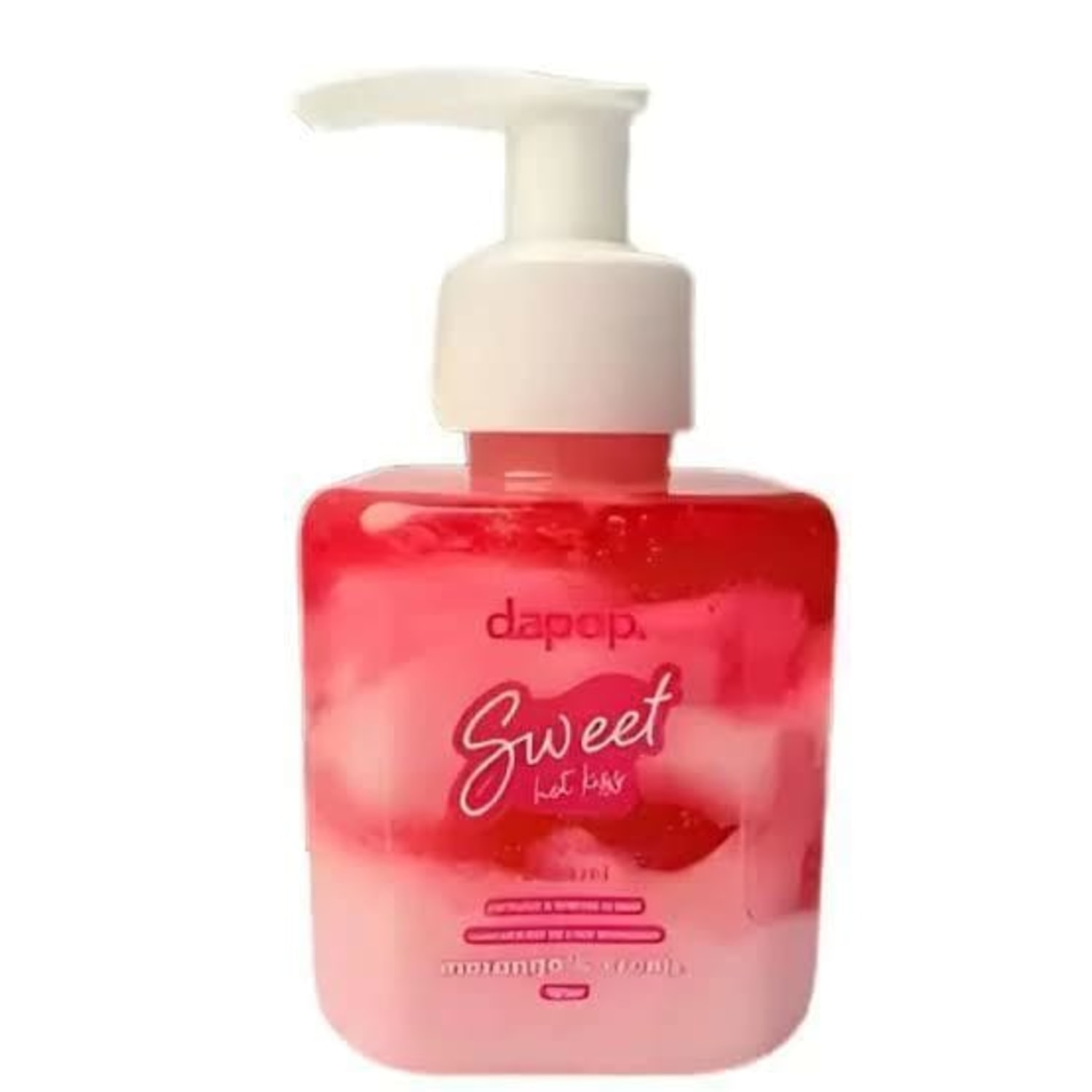 Gel Creme Sweet Hot Kiss Morango e creme - Dapop