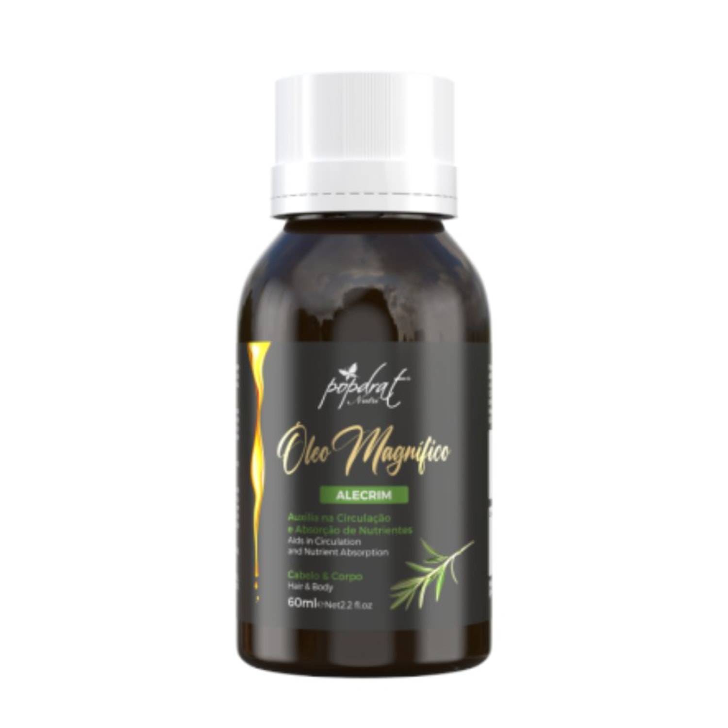 Óleo Popdrat Magnífico Alecrim 60ml