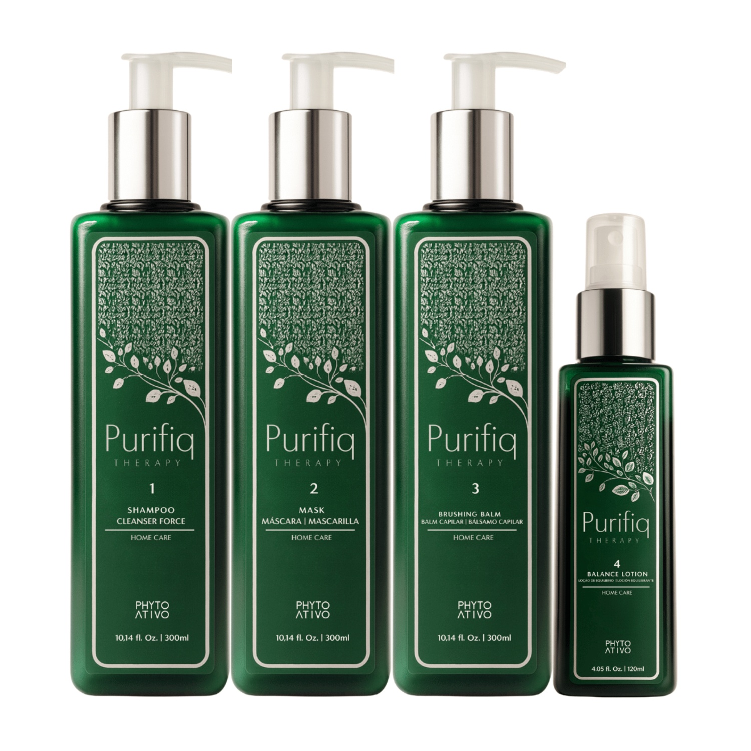 Kit Purifiq Therapy Phyto Ativo Detox Antioleosidade 4 Unidades