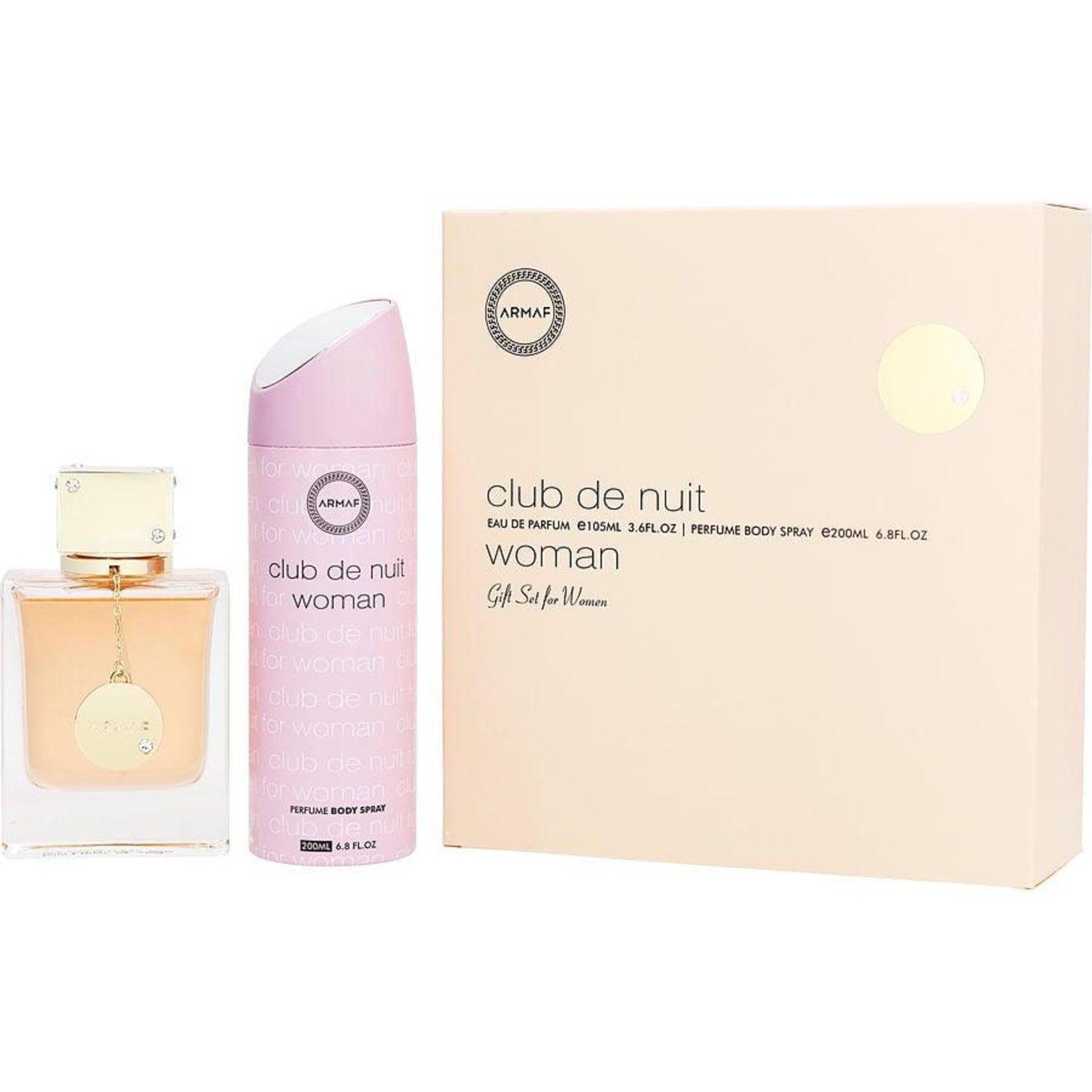 Conjunto Club De Nuit Woman Armaf Feminino - Perfume Eau de Parfum 100ml + Loção Corporal 200ml
