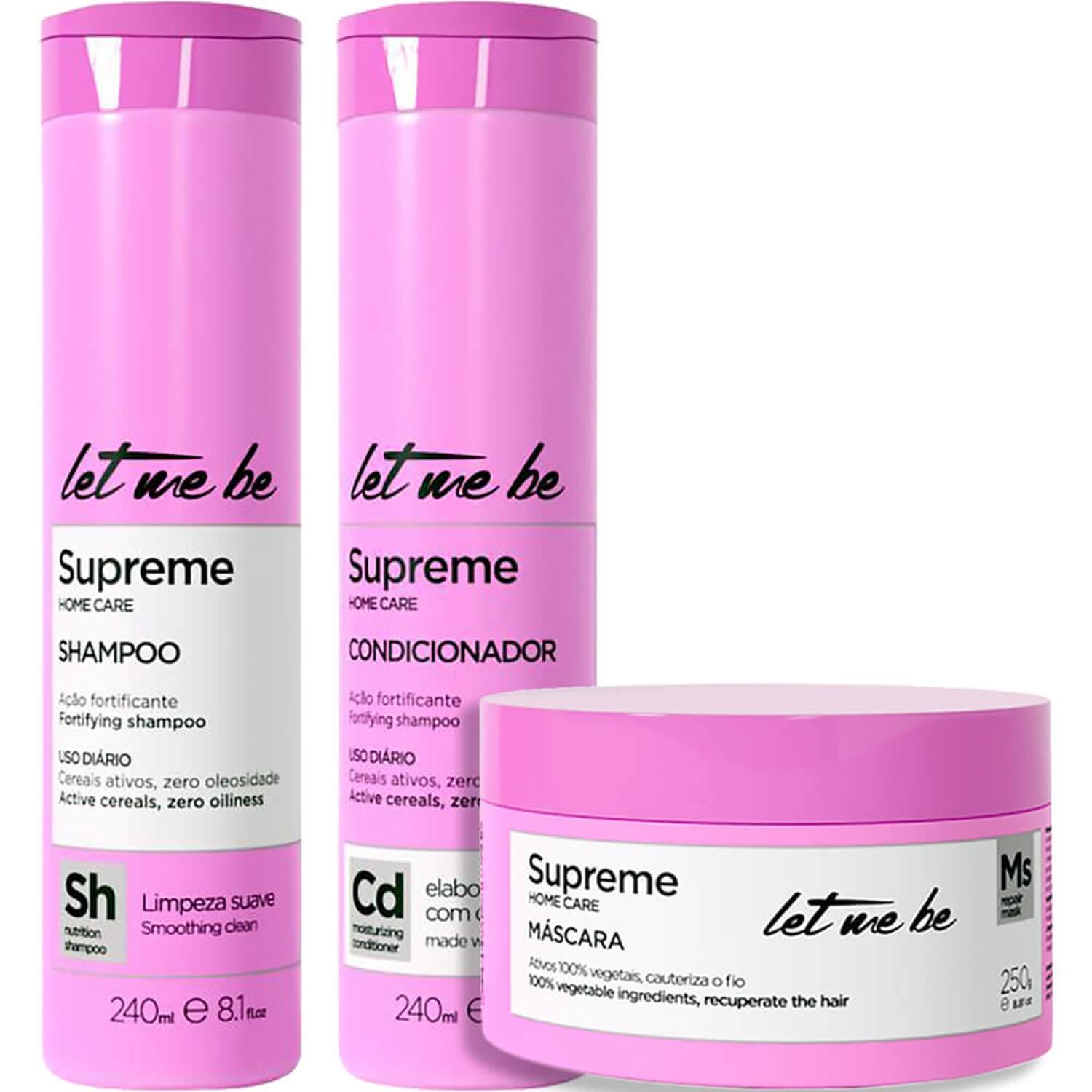 Let Me Be Supreme Home Care - Kit Fortificante Trio (3 Produtos)