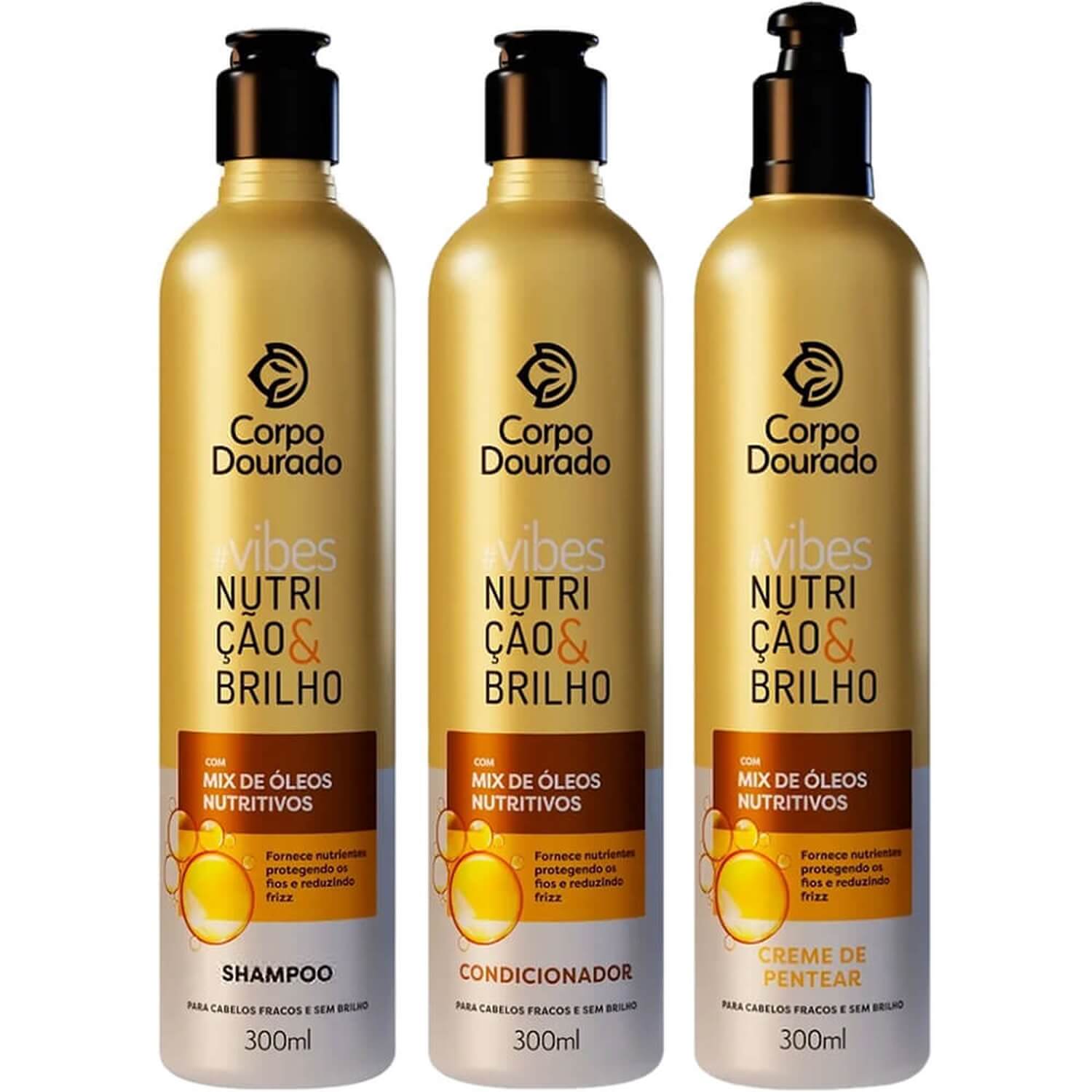 Corpo Dourado Vibes Nutrição - Kit Mix de Óleos Trio (3 Produtos)
