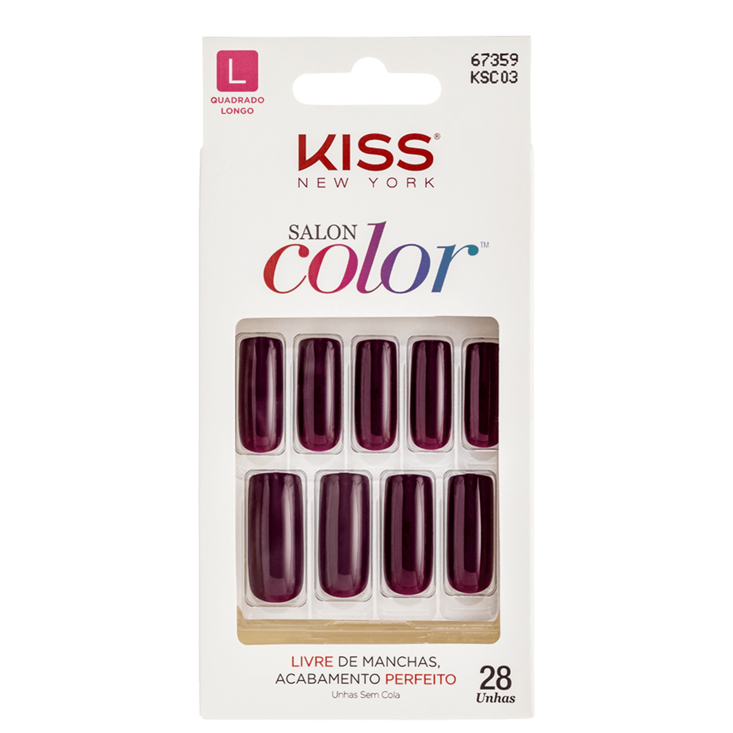 Kiss New York Salon Color Bonita - Unhas Postiças