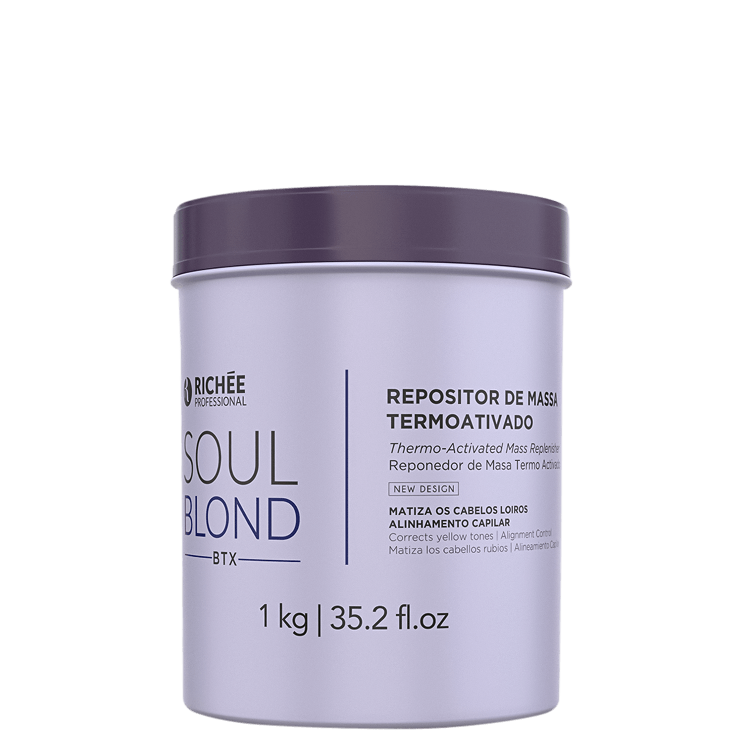 Richée Professional Soul Blond - Repositor de Massa Termo Ativado 1000g