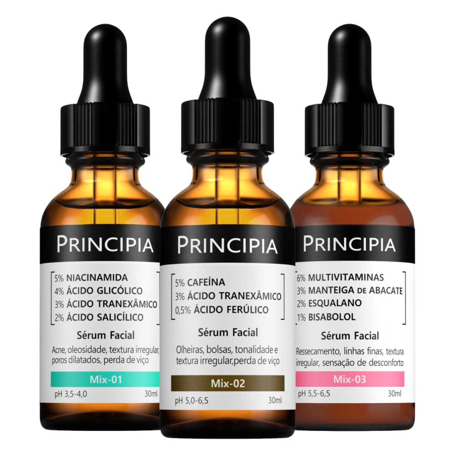 Kit Principia Glow Up Skincare (3 Produtos)