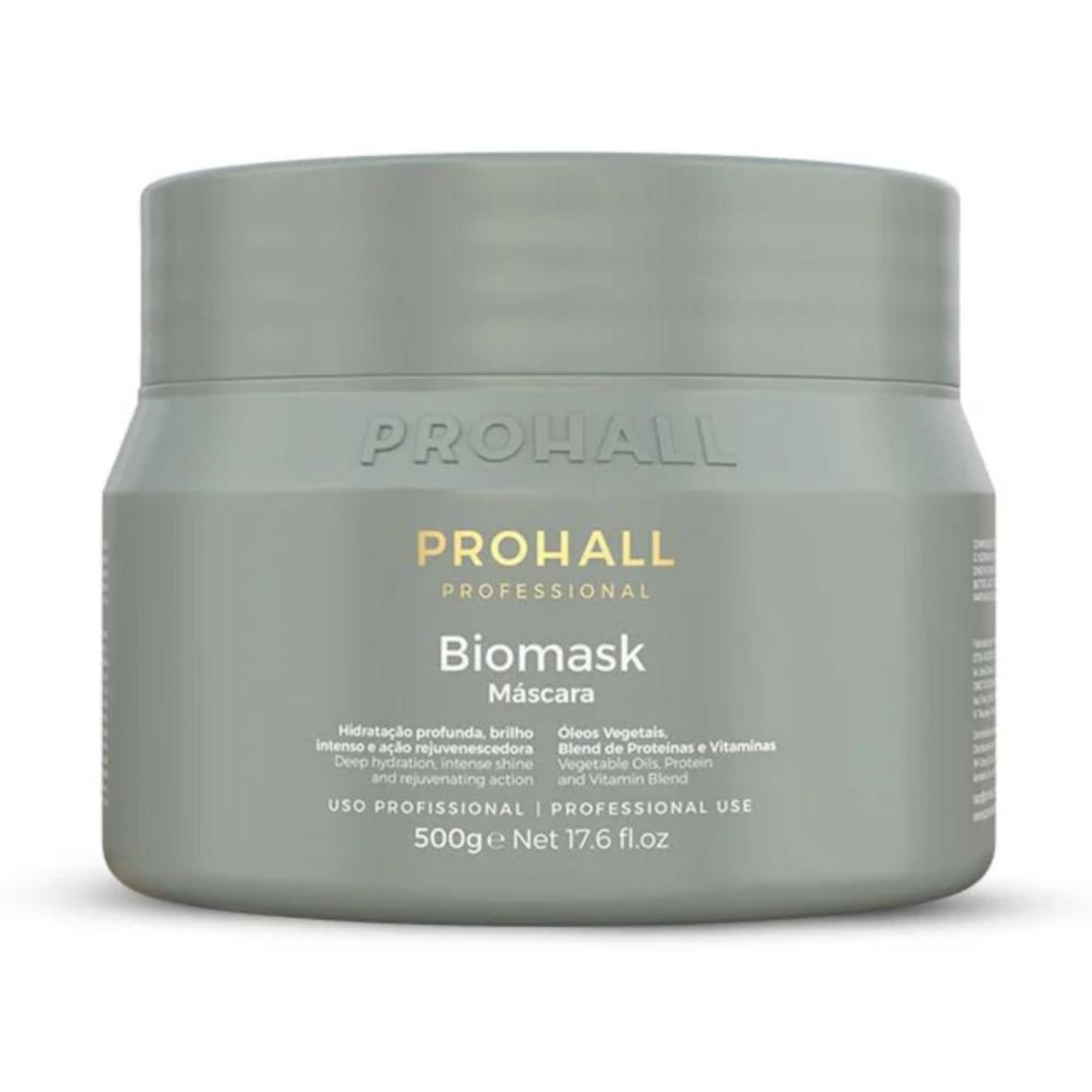 Máscara Ultra Hidratante Prohall Biomask Efeito Teia 500g