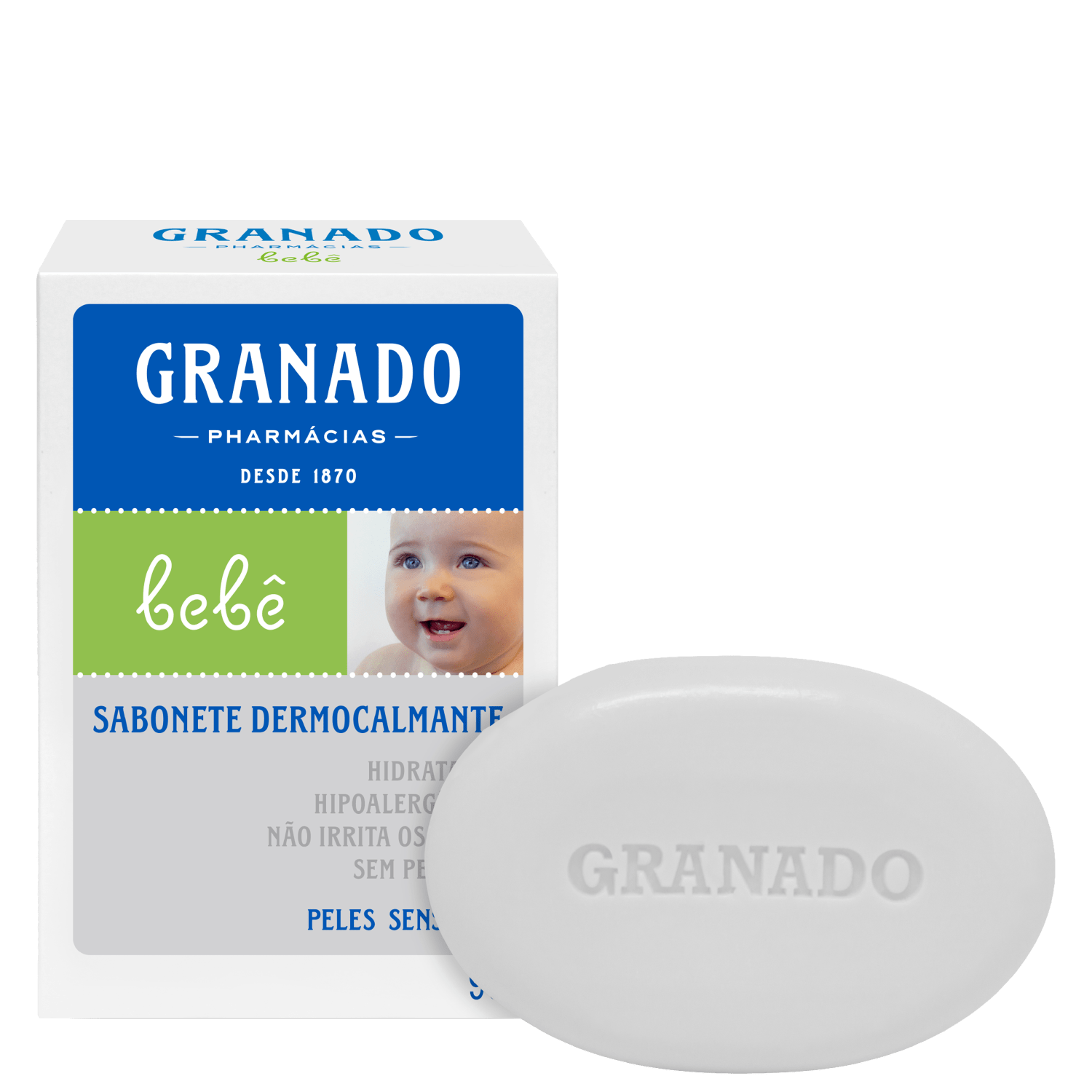Granado Bebê Dermocalmante Peles Sensíveis - Sabonete em Barra 90g