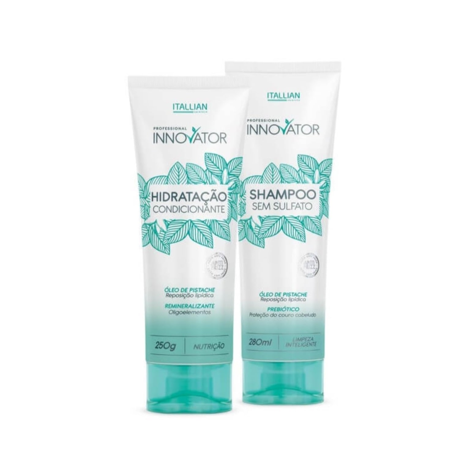 Kit Itallian Innovator Home Care Shampoo 280ml + Hidratação Condicionante 250g