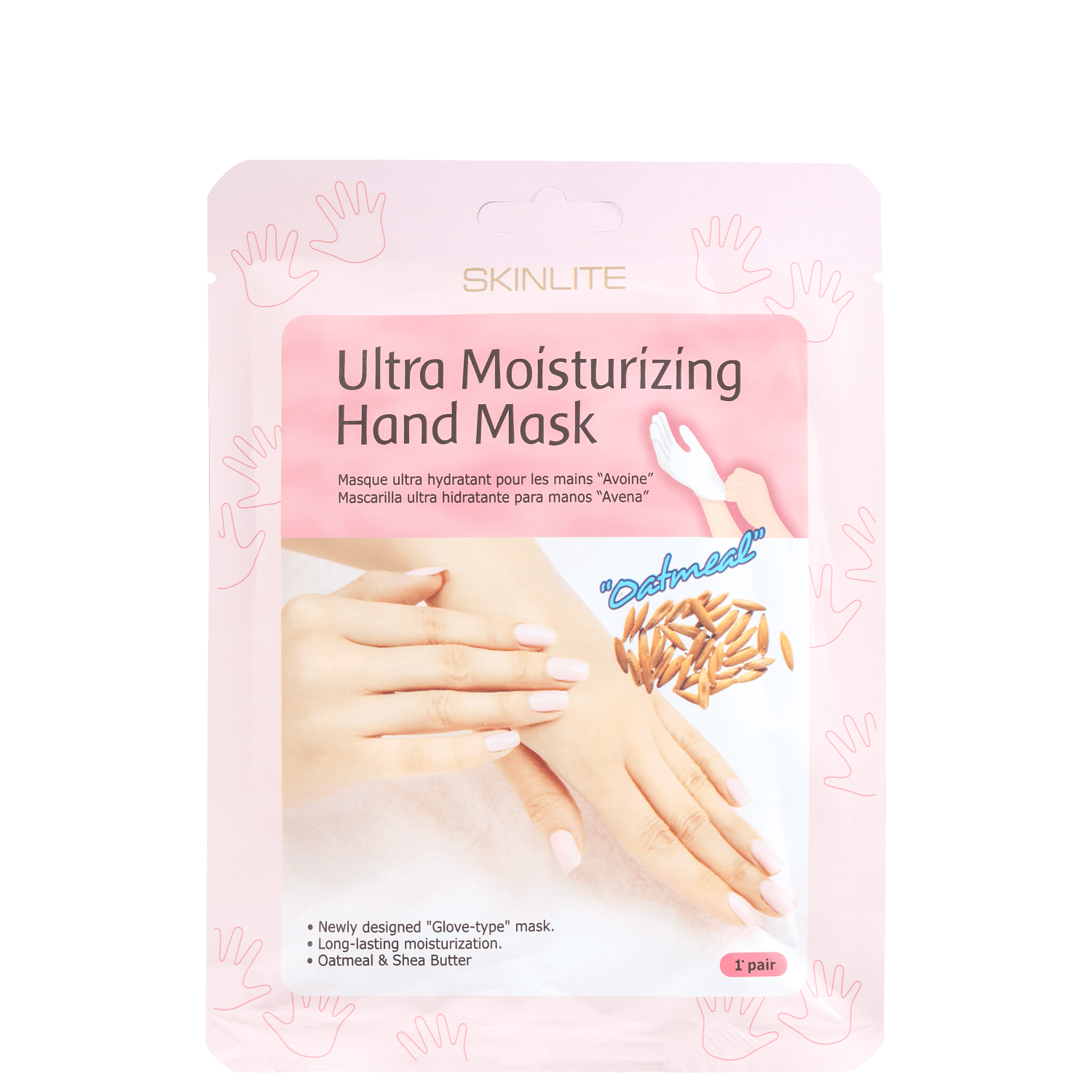 Skinlite Ultra Moisturizing Oatmeal - Máscara Hidratante para as Mãos (1 par)