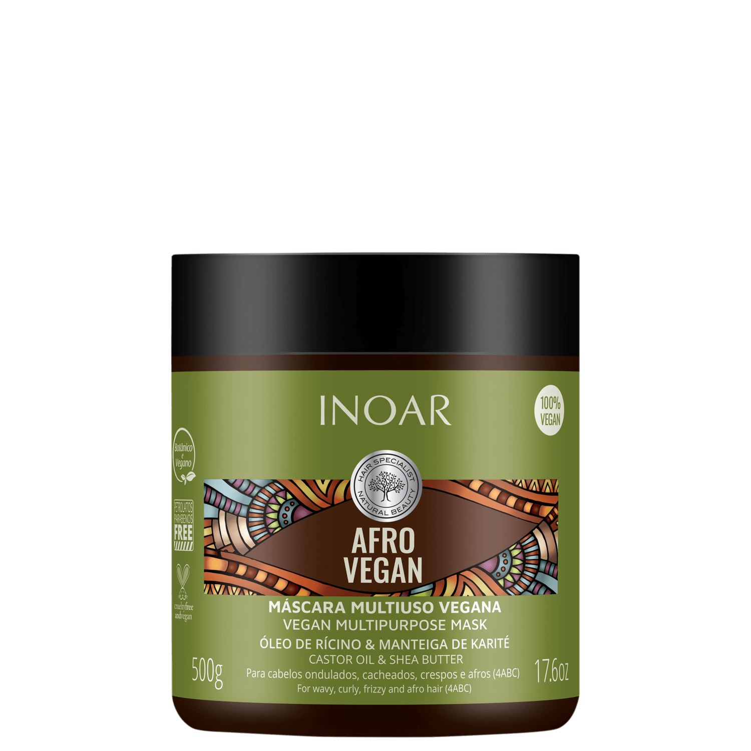 Inoar Afro Vegan - Máscara Capilar 500g