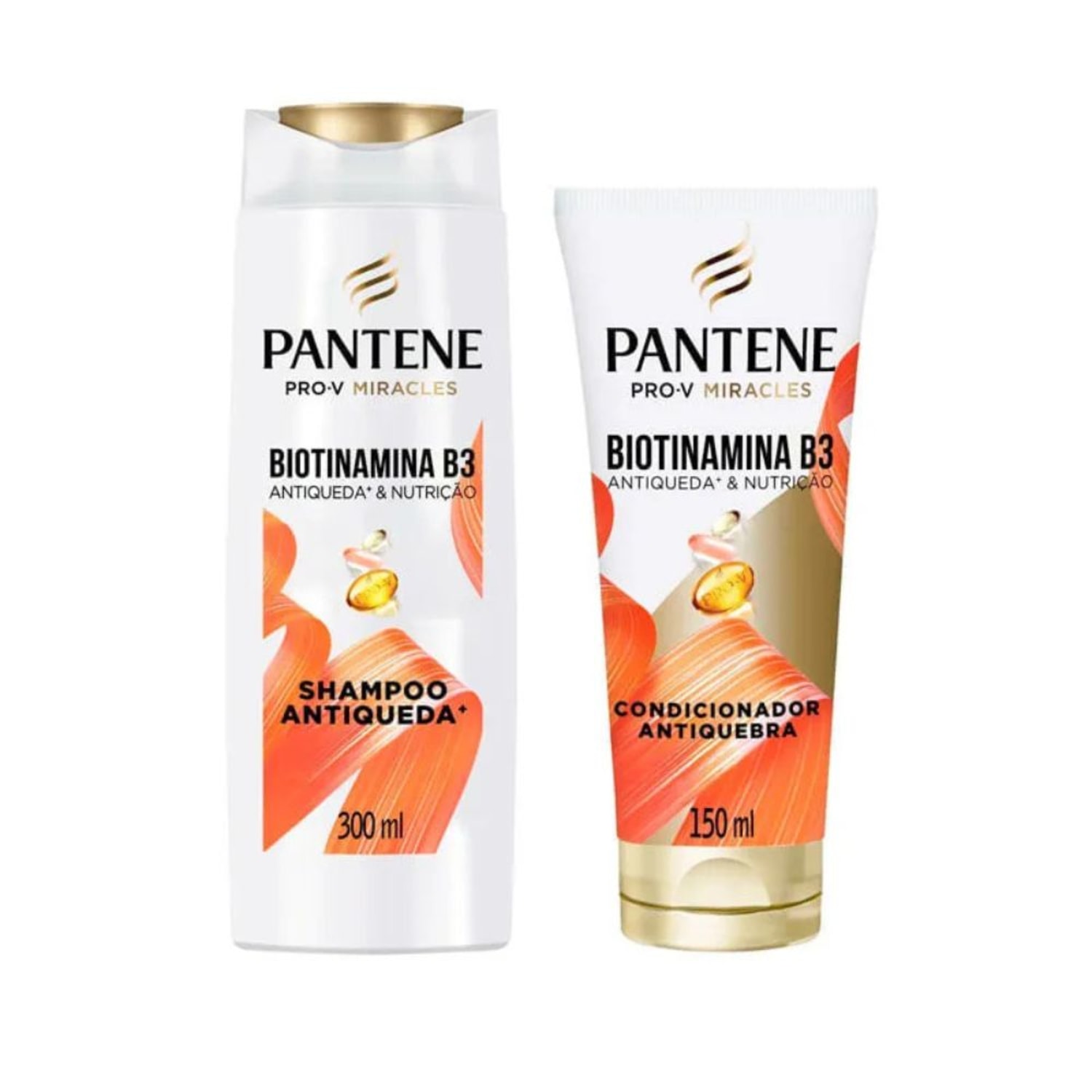 Pantene Kit Shampoo 300ml + Condicionador 150ml Biotinamina B3