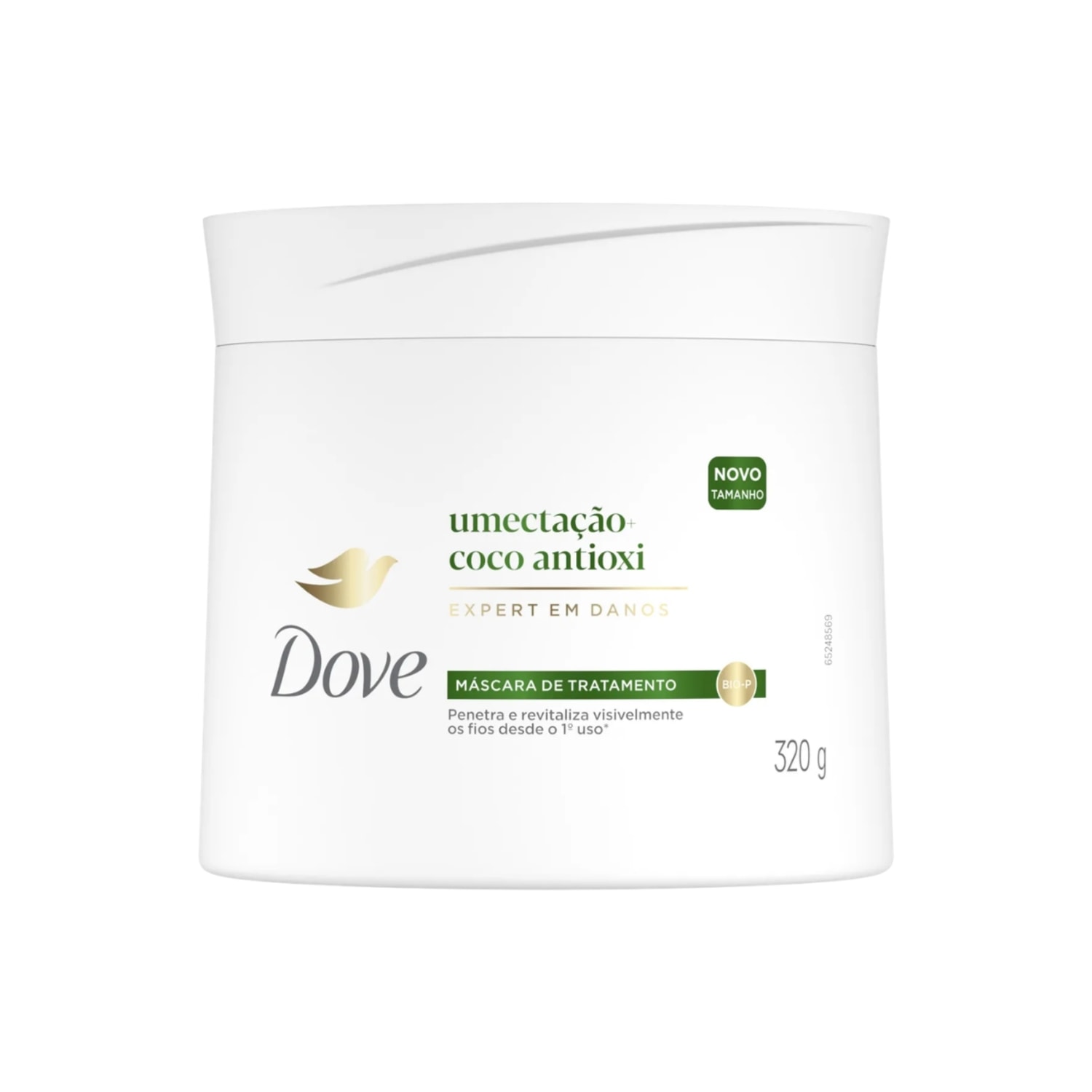Máscara de Tratamento Dove Umectação + Coco Antioxidante 320g