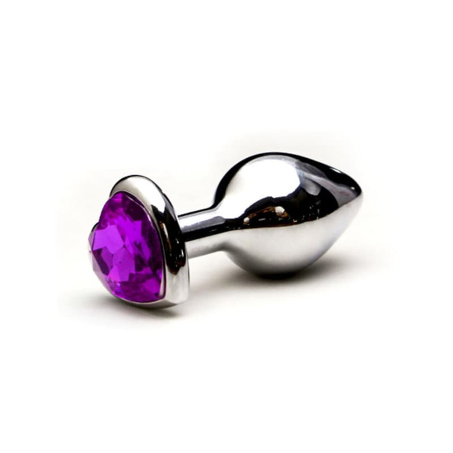 Sexy Import Coração Cristal Joia M Roxo - Plug Anal